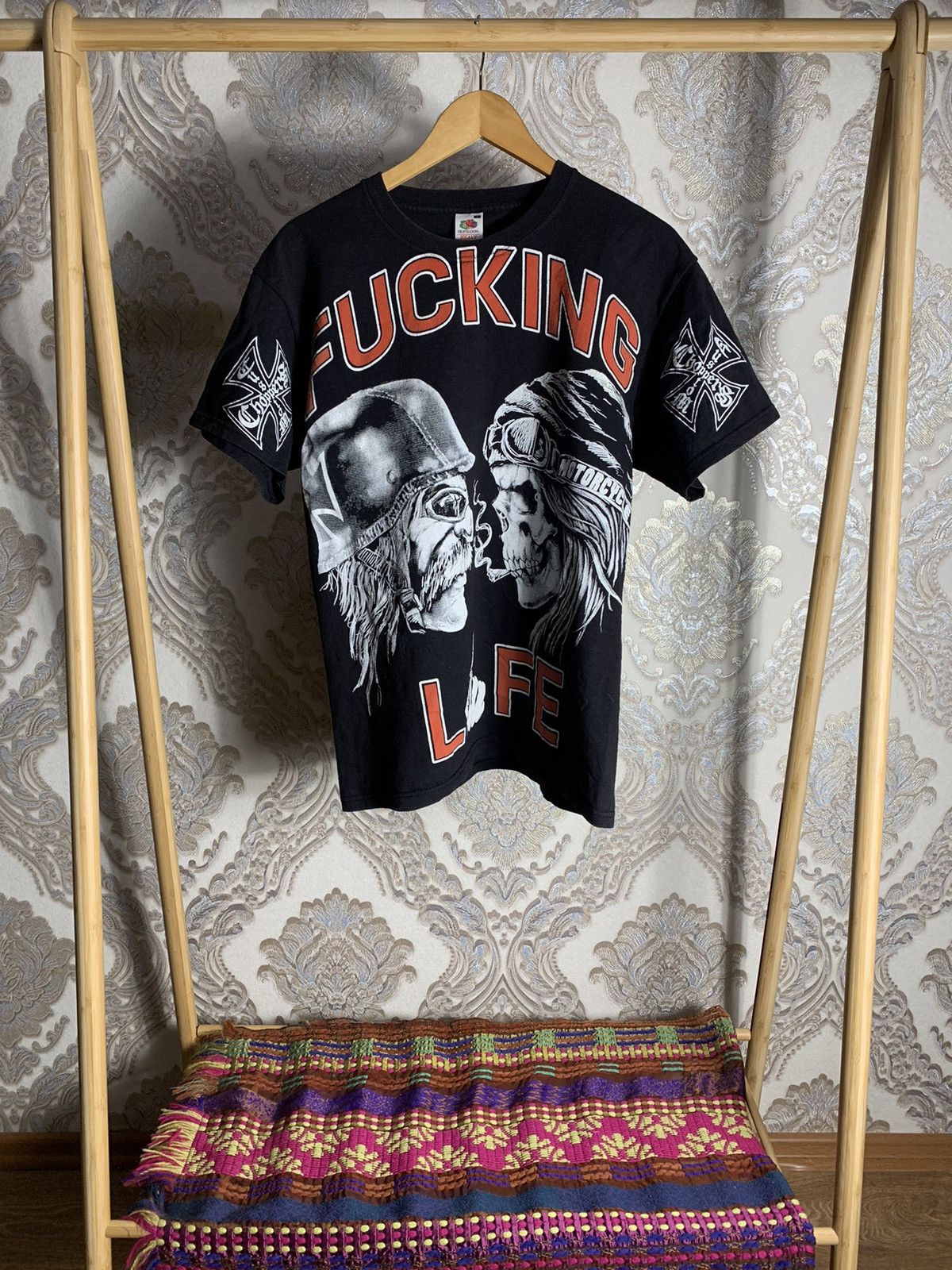 Vintage VINTAGE COSTOM CHOPPERS FUCKING LIFE LOGO HARLEY DAVIDSON Size US M / EU 48-50 / 2 - 1 Thumbnail