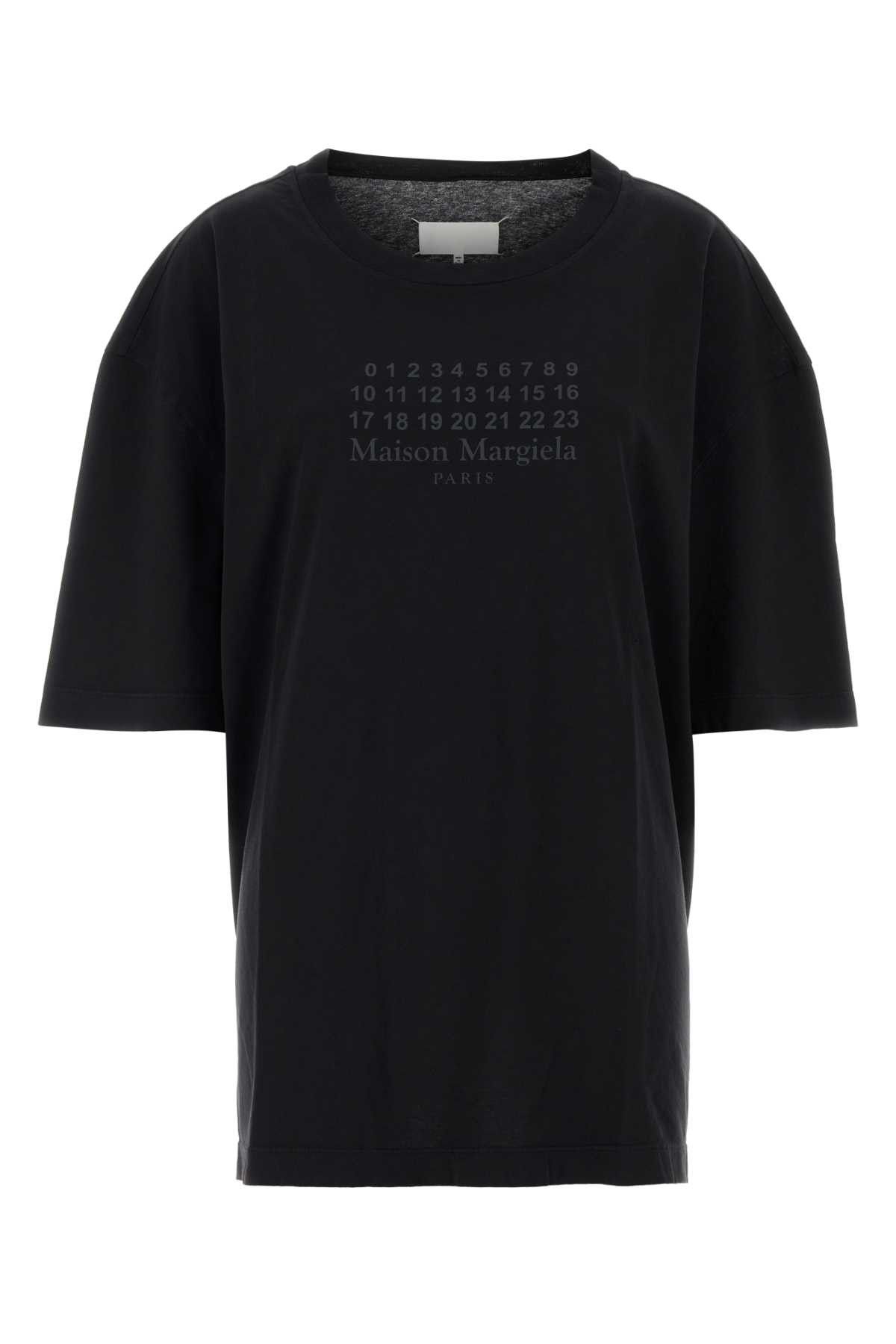Maison Margiela Black Cotton Oversize T-Shirt Size S / US 4 / IT 40 - 1 Thumbnail