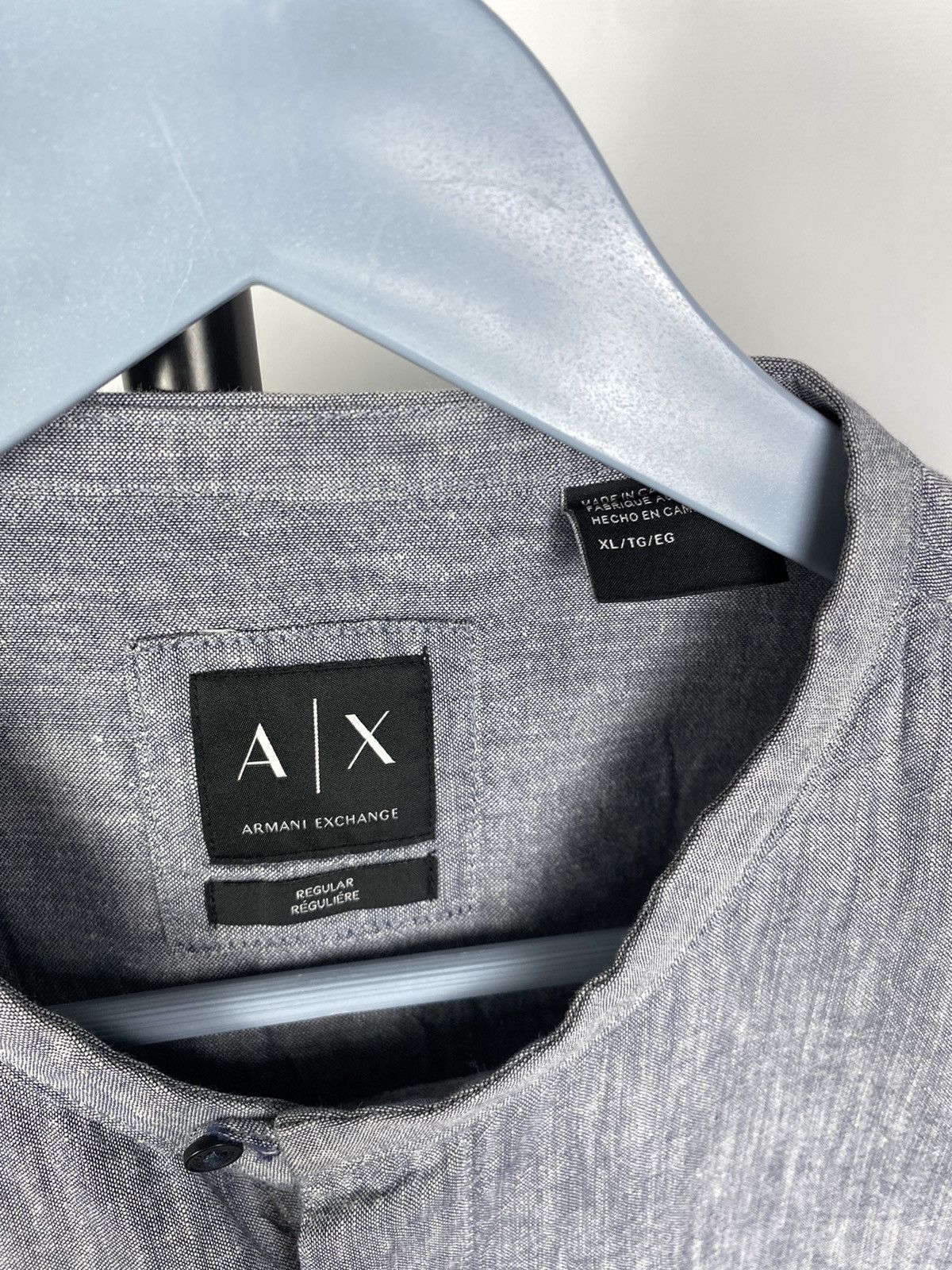 Armani × Vintage Avant Garde Armani Exchange luxury Y2K vintage short shirt Size US XL / EU 56 / 4 - 8 Thumbnail