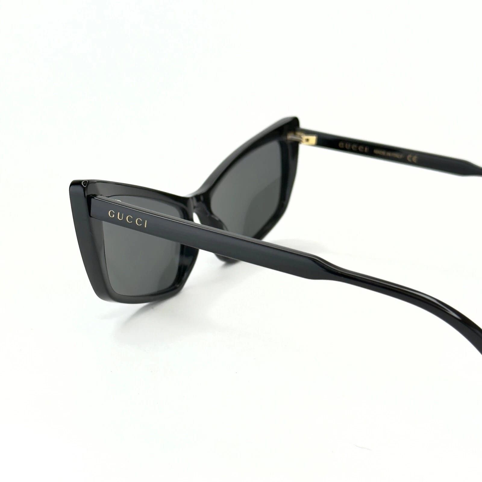 Gucci GUCCI GG0626S 0626 Black Silver Slim Fashion Sunglasses Size ONE SIZE - 4 Thumbnail