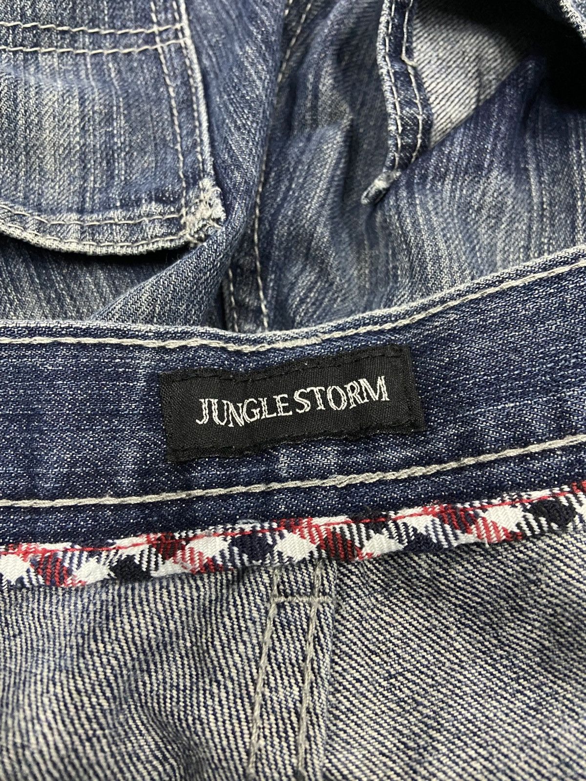 Japanese Brand JUNGLE STORM DROP CROTH CARPENTER DENIM JEANS Size US 30 / EU 46 - 10 Thumbnail