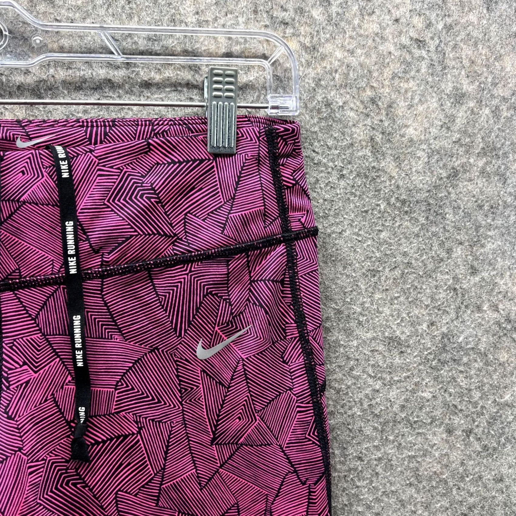 Nike Nike Dri-FIT Pants Women Small Purple Athletic Training Lightweight Polyester Leggings Size 28" / US 6 / IT 42 - 4 Thumbnail