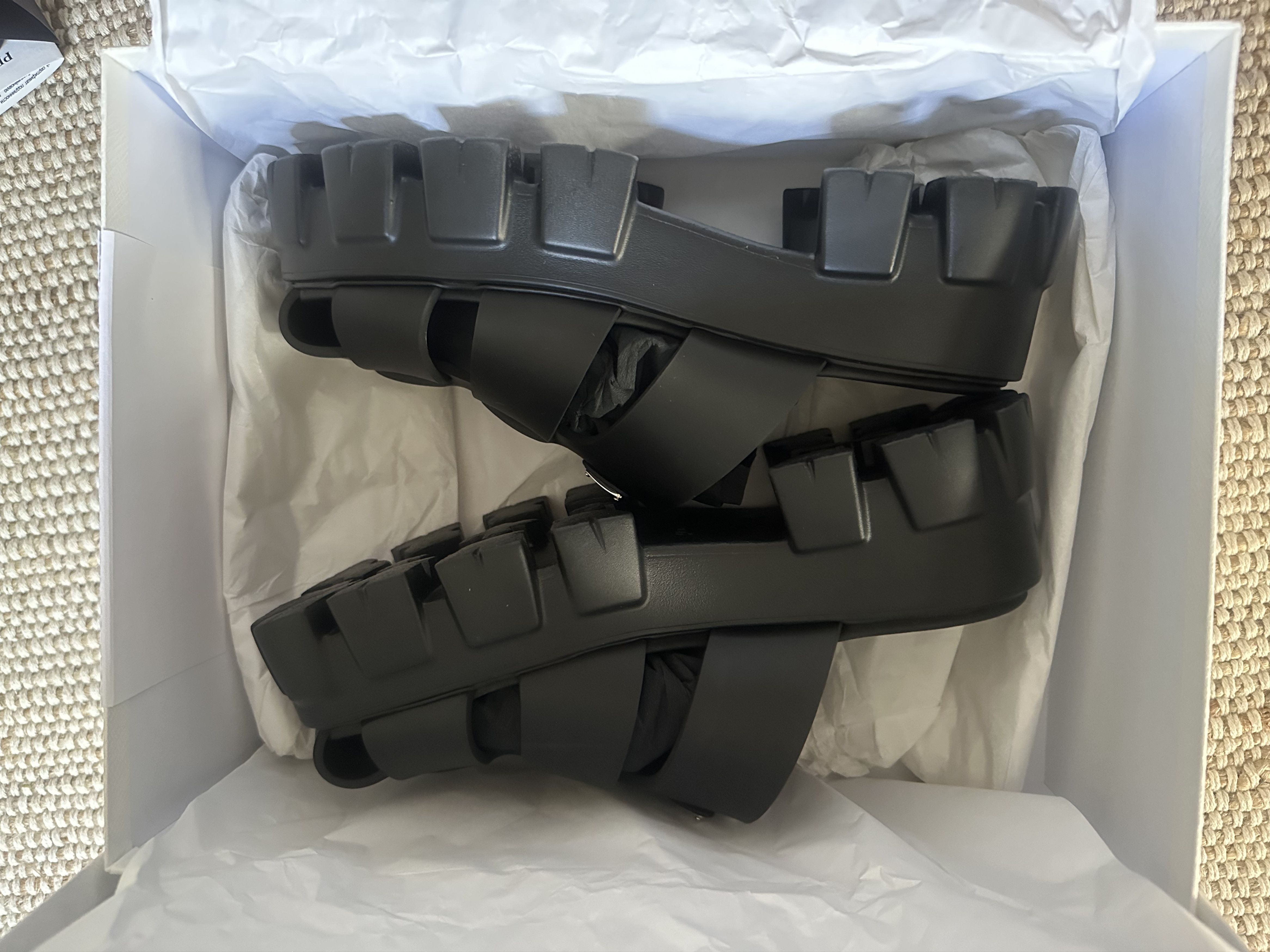 Prada Prada Monolith Rubber Mules Size US 8 / IT 38 - 1 Thumbnail
