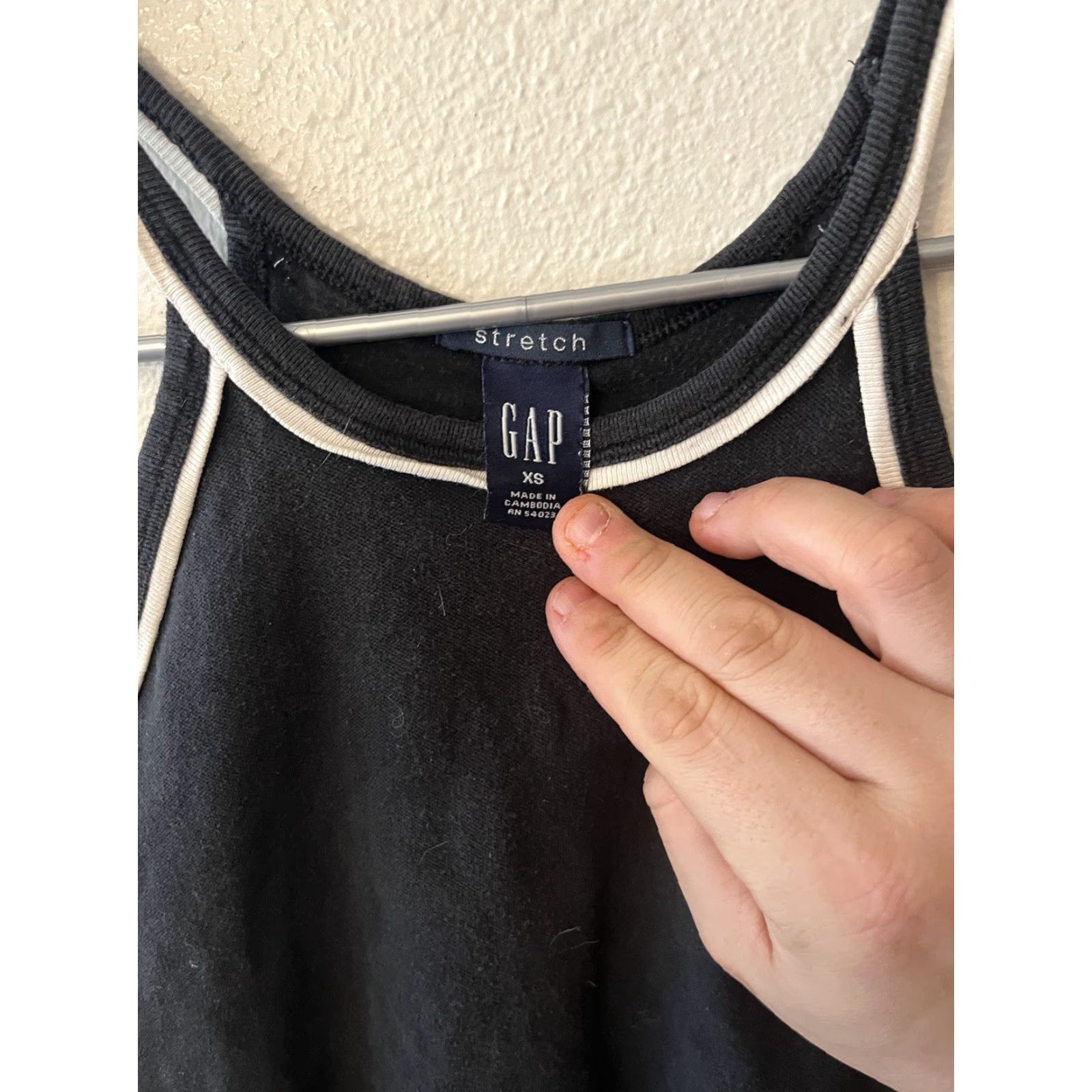 Gap GAP Women's Dress Tank Dress Long Stretch Scoop Back Black XS Womens Size XS / US 0-2 / IT 36-38 - 3 Thumbnail