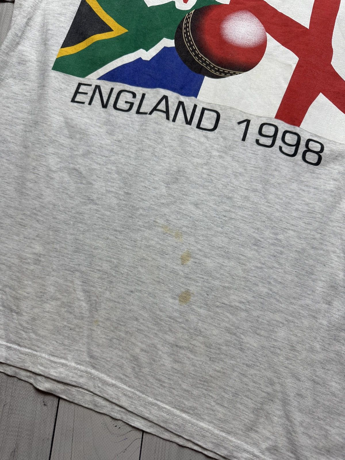 Vintage Vintage England/ South Africa 1998 Cricket tour tee Size US M / EU 48-50 / 2 - 5 Thumbnail