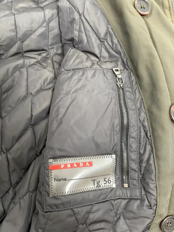 Prada 2000s Prada Dark Olive Green Parka Long Jacket Size US L / EU 52-54 / 3 - 10 Thumbnail