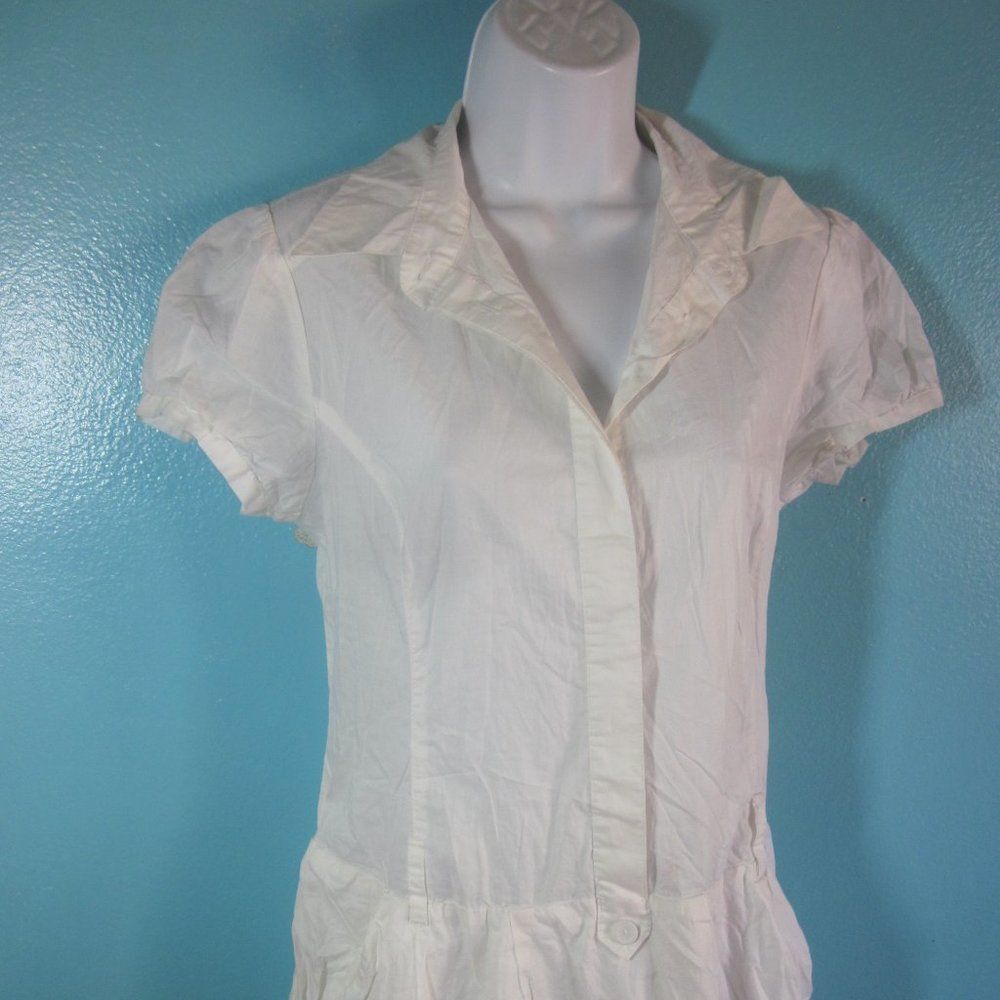 New Look Good Look Paris White Cotton Dress NWT Size M Size M / US 6-8 / IT 42-44 - 9 Thumbnail