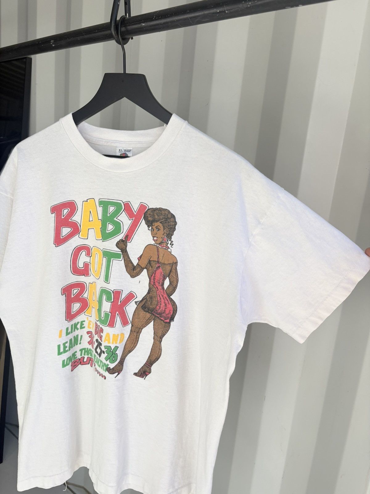 Vintage Vintage Freaknik Baby Got Back Distressed Shirt Grunge Band Size US XL / EU 56 / 4 - 2 Thumbnail