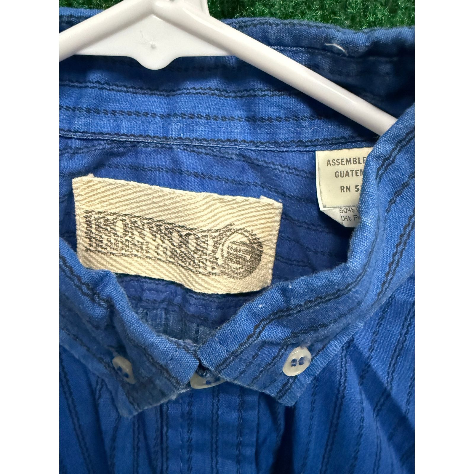 Other 90s Grunge Blue Iron Wood Shirt L VTG Western Button Up Size US L / EU 52-54 / 3 - 5 Thumbnail