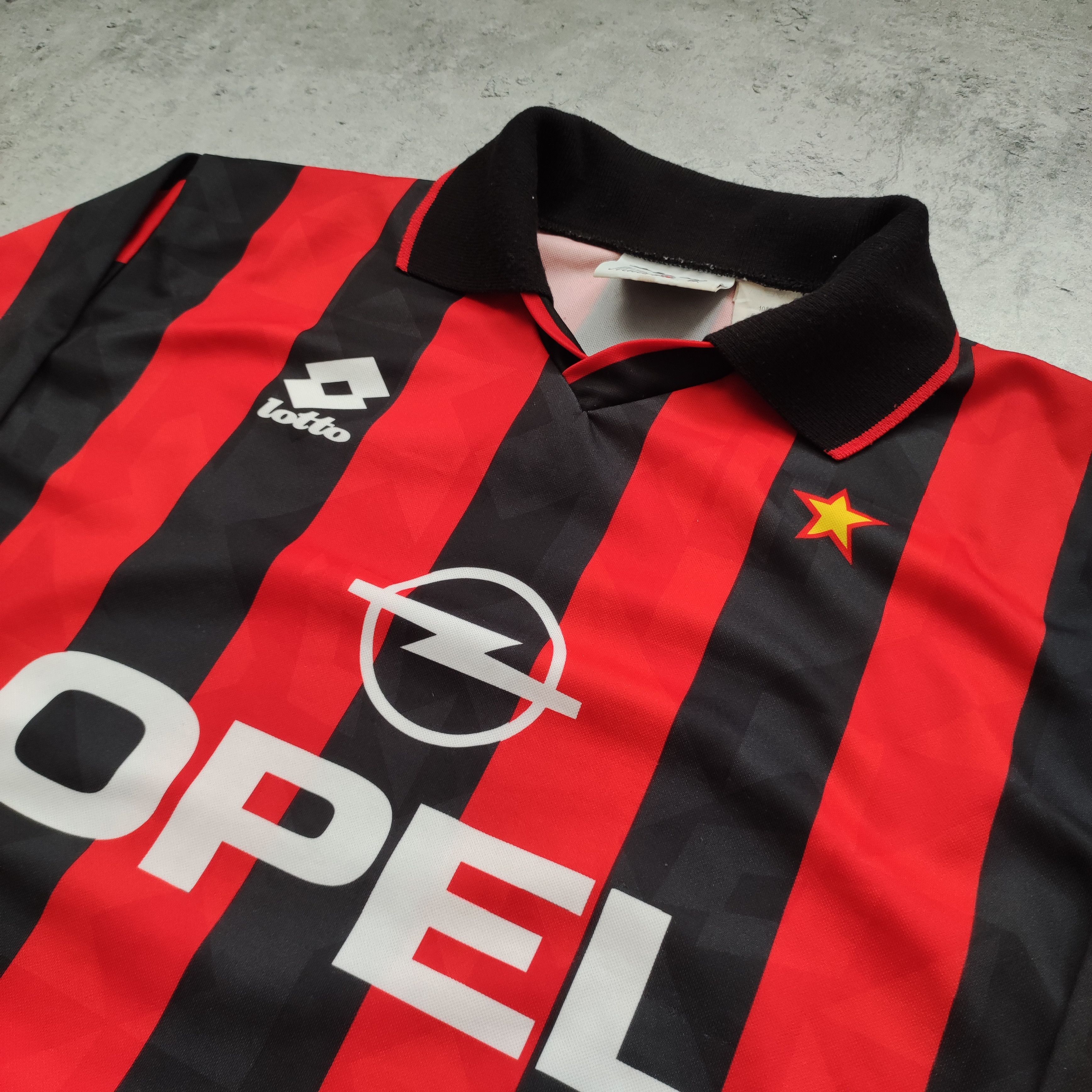 Other Unique 1/1 AC Milano 1993 Match Lotto Longsleeve Jersey Size US M / EU 48-50 / 2 - 7 Thumbnail