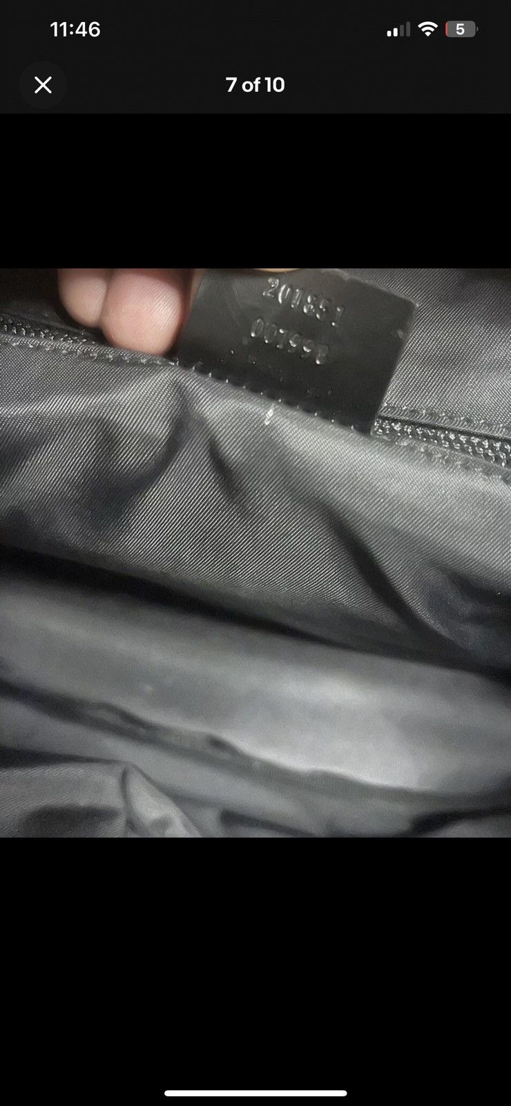 Gucci 100% AUTH GUCCI DUFFEL INTERLOCKING GG SAFFIANO LEATHER BAG Size ONE SIZE - 7 Thumbnail