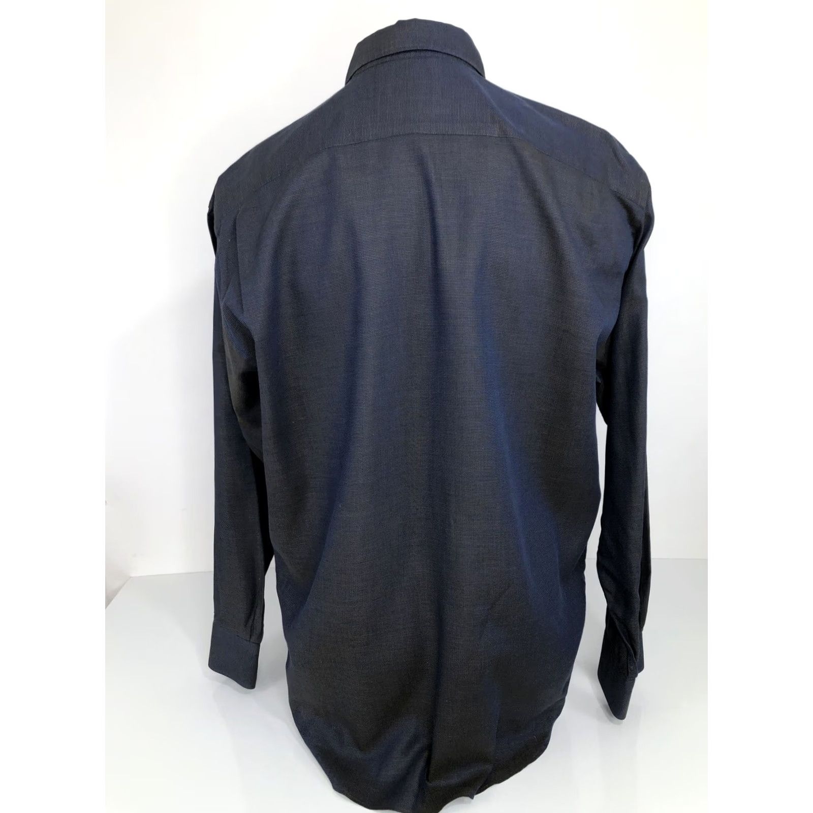 Canali CANALI / ITALY - Metallic Sheen Mens 42/16.5 Shirt EXCELLENT Blue Button-Up Long Sleeve 16.5 / 42 Mens J3 Size US L / EU 52-54 / 3 - 4 Thumbnail