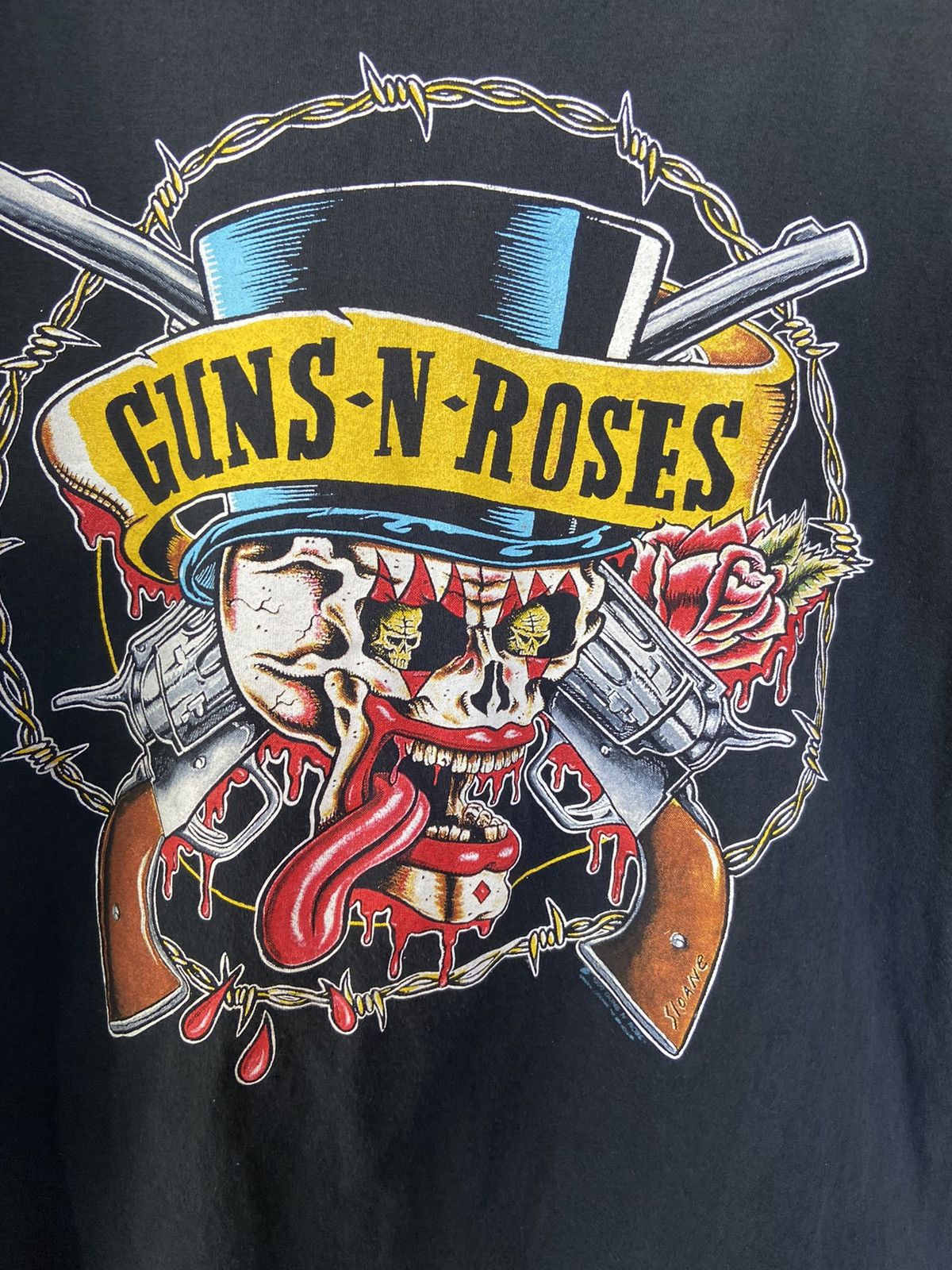 Band Tees 🔥 Vtg 90s Vintage Gun And Roses t shirt tour tee brockum Size US M / EU 48-50 / 2 - 4 Thumbnail