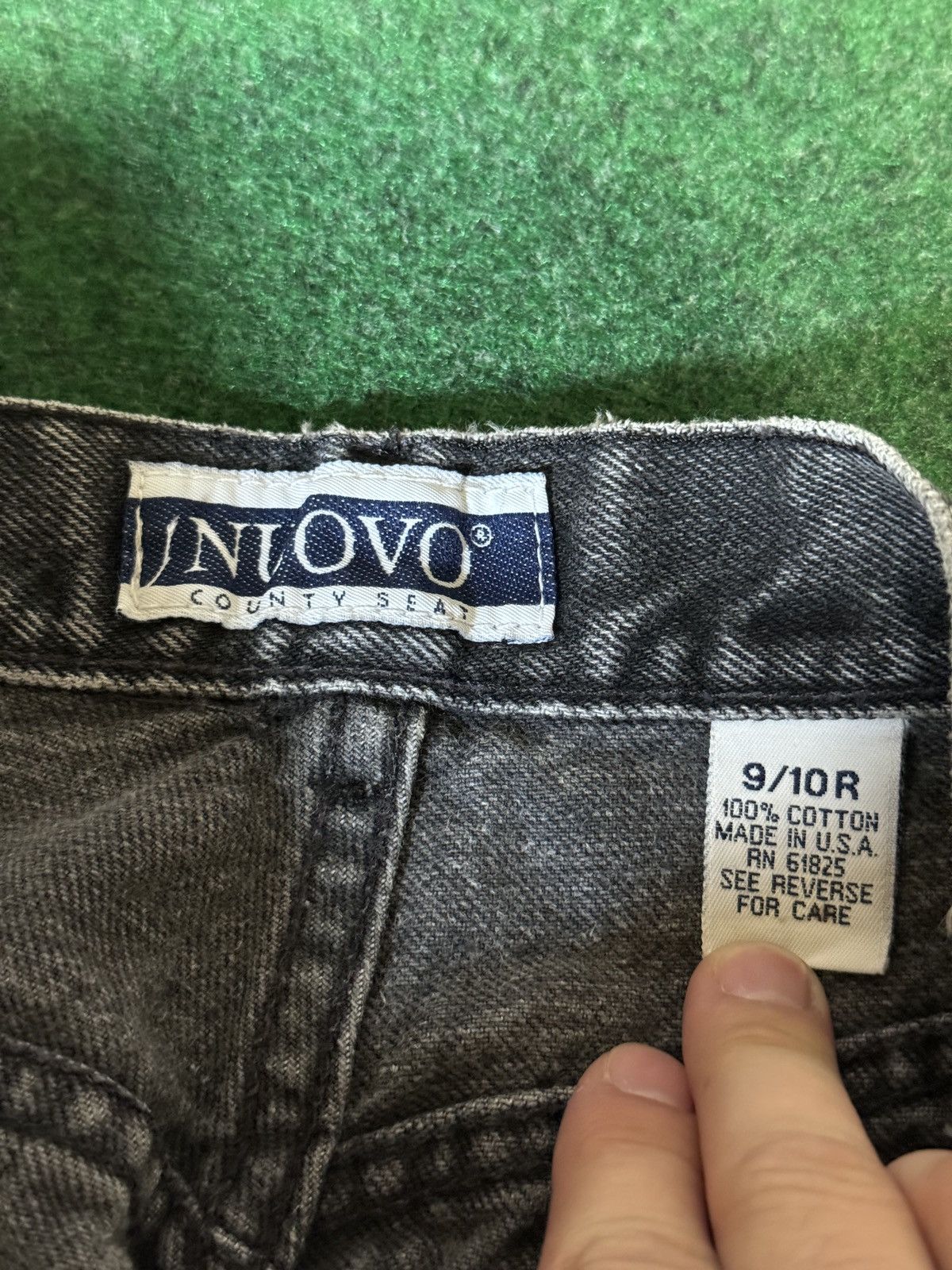 Vintage Vintage 70s Nuovo Straight Taper Talon Zipper Black Jeans Size 26" / US 2 / IT 38 - 5 Thumbnail