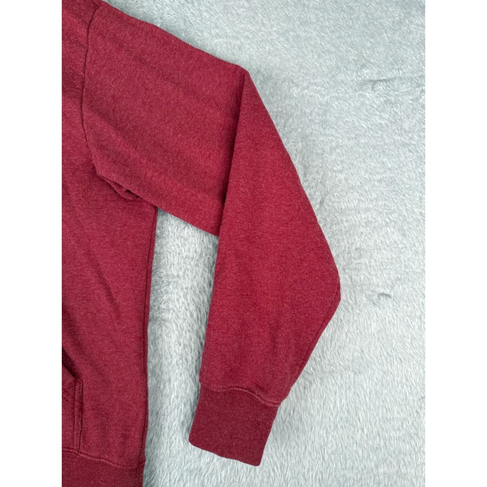 The North Face The North Face Mens Hoodie Pullover Zip Pocket Red Cotton Blend Jersey Size US M / EU 48-50 / 2 - 2 Thumbnail