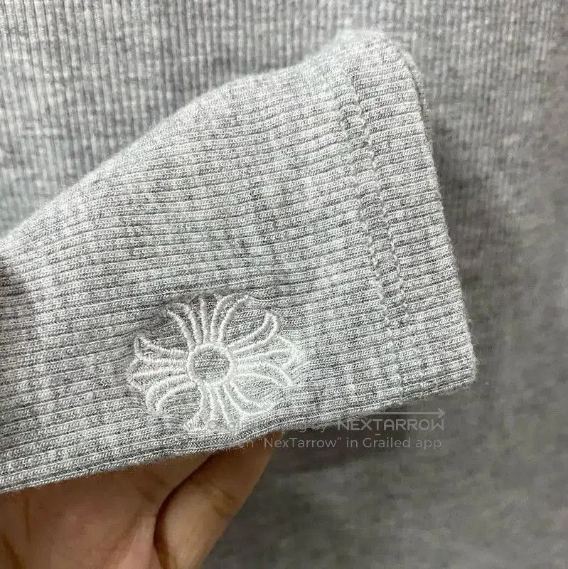 Chrome Hearts Chrome Hearts Gray Long Sleeve Cropped T-shirt . Size M / US 6-8 / IT 42-44 - 6 Thumbnail
