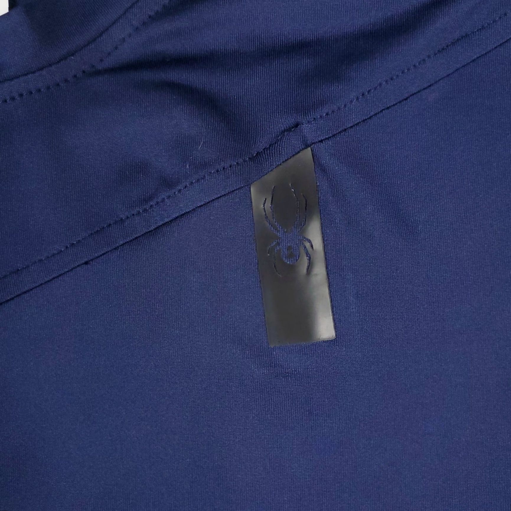 Spyder Spyder Mens T Shirt Blue Size S Pullover Long Sleeve Crew Neck Activewear Logo Zip Solid Pattern Size US S / EU 44-46 / 1 - 2 Thumbnail
