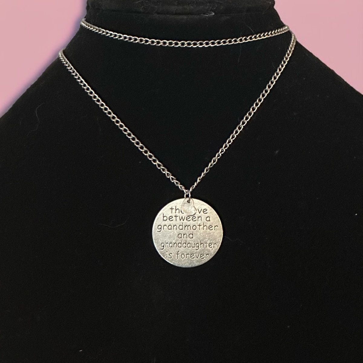 Other Silver tone Grandmother/Granddaughter pendant necklace Size ONE SIZE - 1 Thumbnail