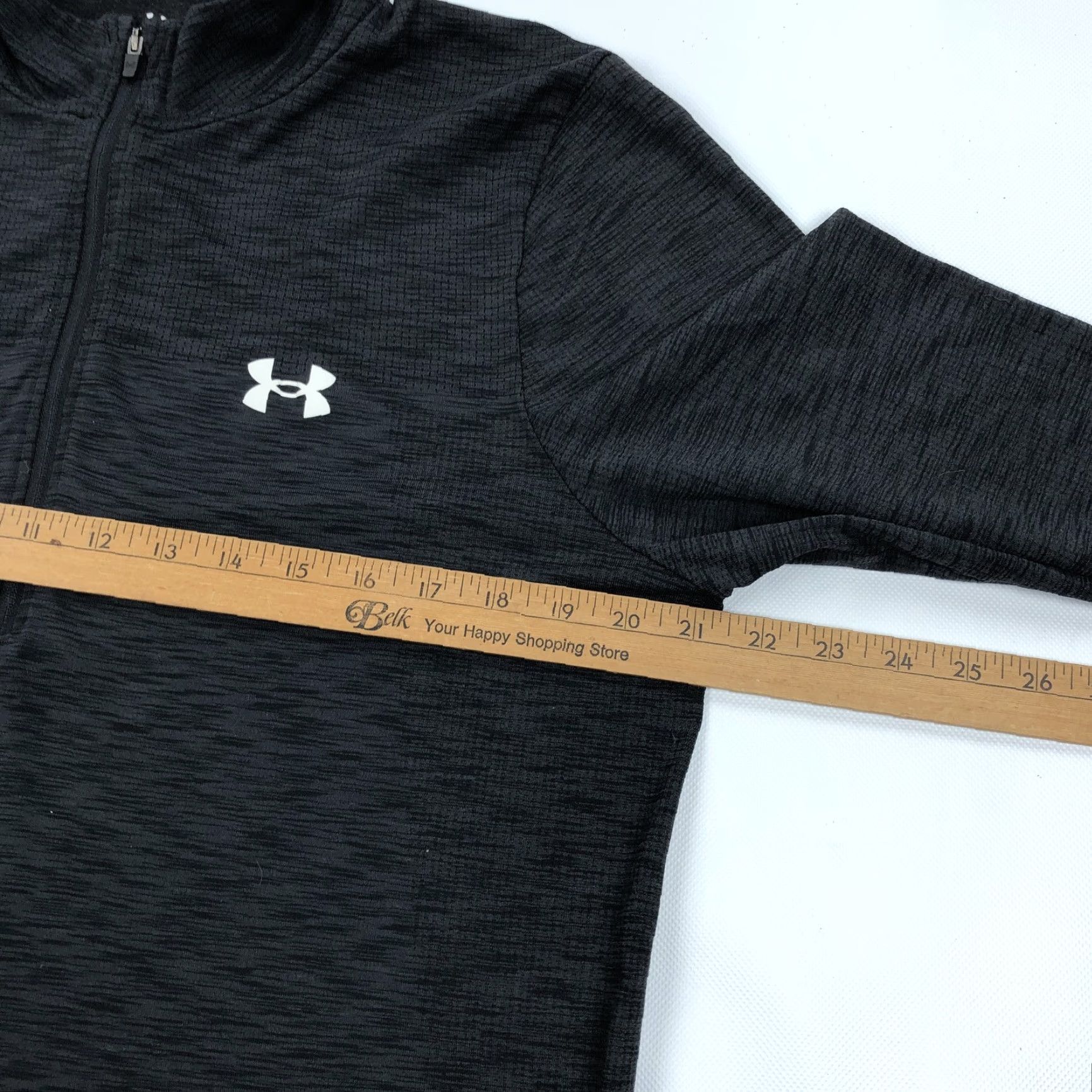 Under Armour Under Armour Men's XL Fitted Quarter Zip Pullover Activewear Top Shirt Black and Gray Size US XL / EU 56 / 4 - 6 Thumbnail