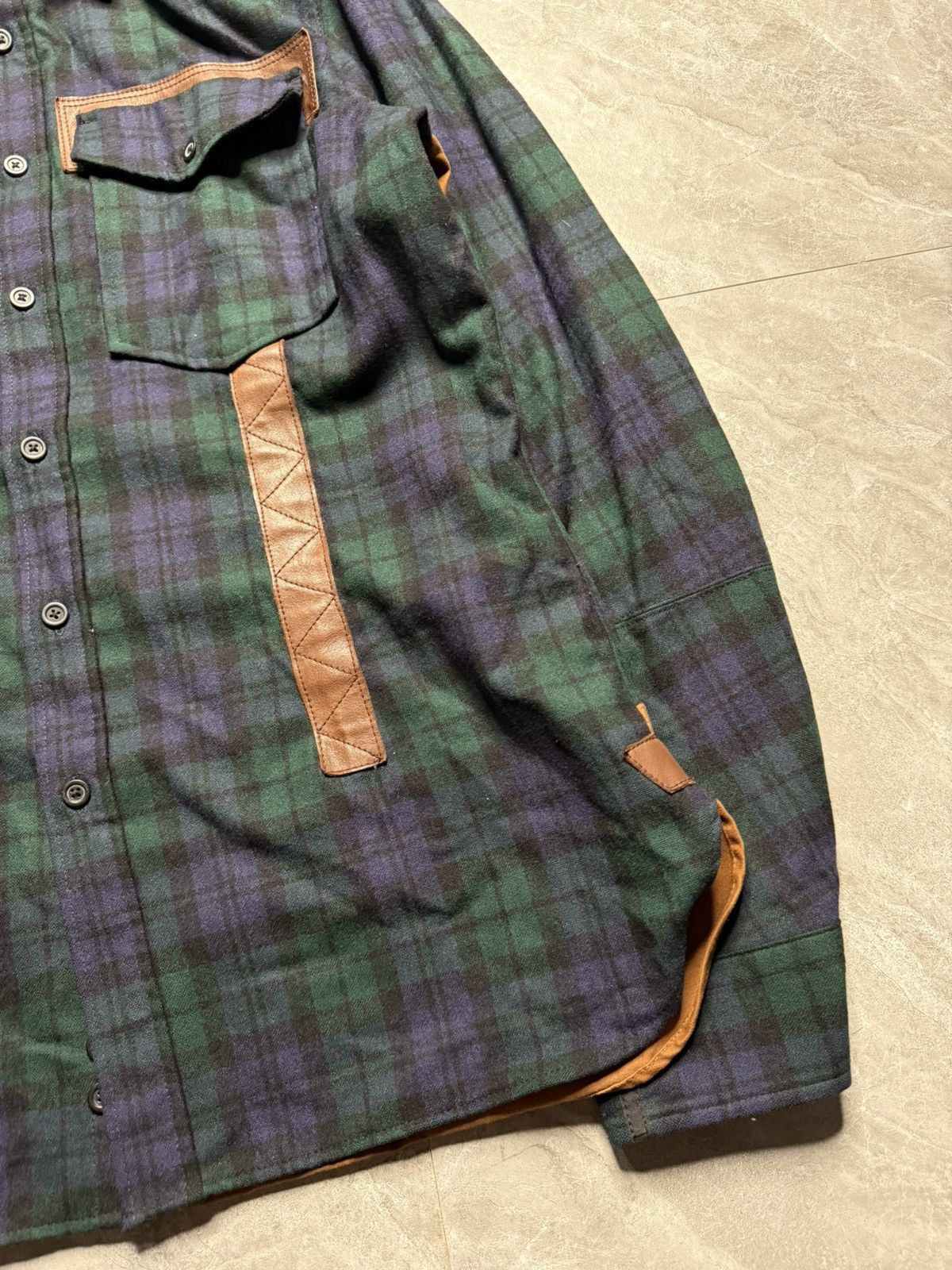Junya Watanabe Junya Watanabe x Pendleton Reconstructed Wool Flannel Shirt Size US L / EU 52-54 / 3 - 2 Thumbnail