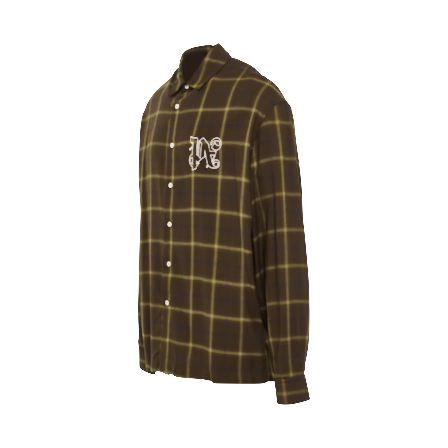 Palm Angels o1mris0824 Shirt in Brown Size US M / EU 48-50 / 2 - 2 Thumbnail