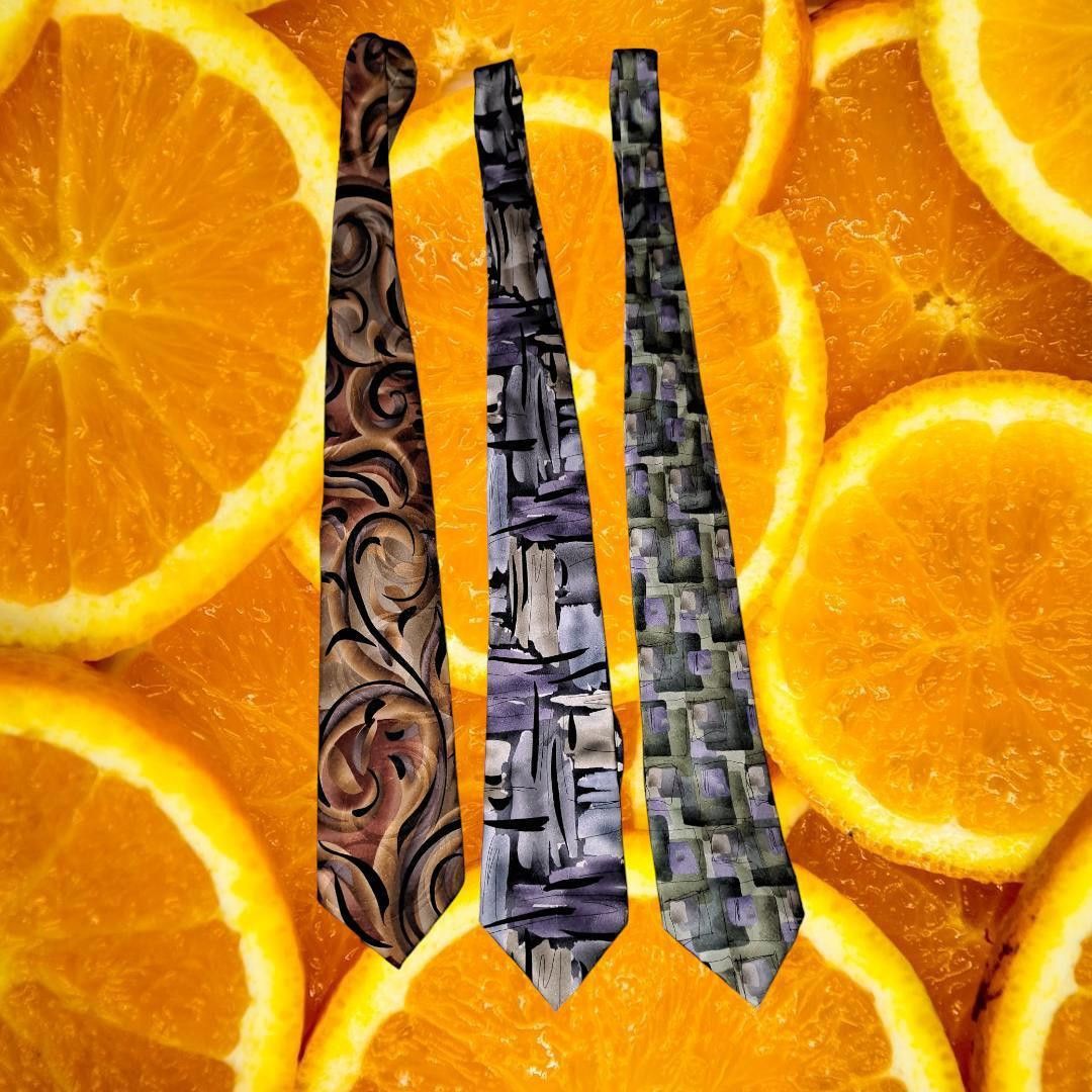 Other New 3 Jerry Garcia Ties Snail Garden Moon Mountain Overlooki Size ONE SIZE - 1 Thumbnail