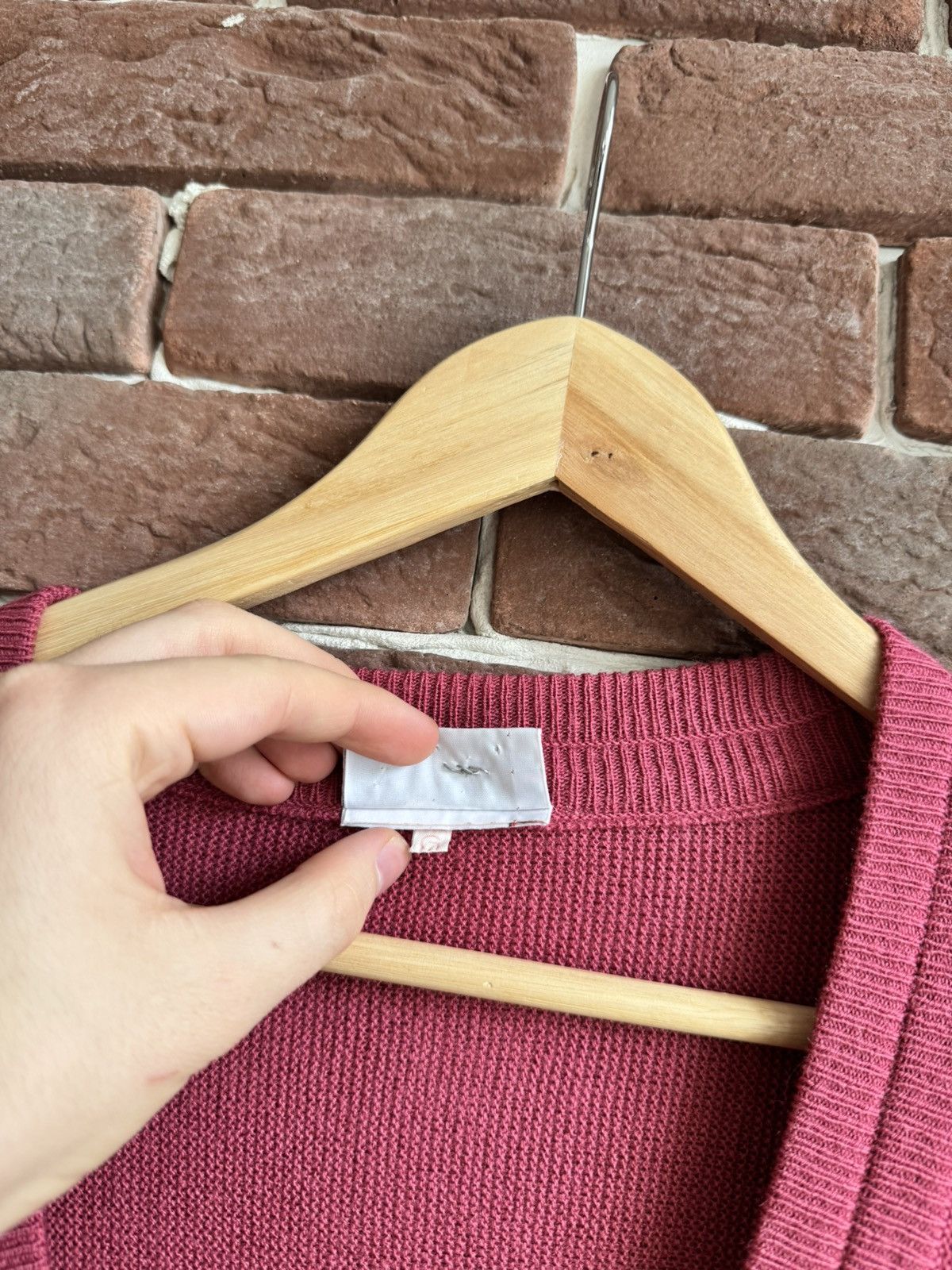 Lacoste Lacoste Vintage 80s Cardigan Sweater Pink L Classic Casual Size US L / EU 52-54 / 3 - 5 Thumbnail