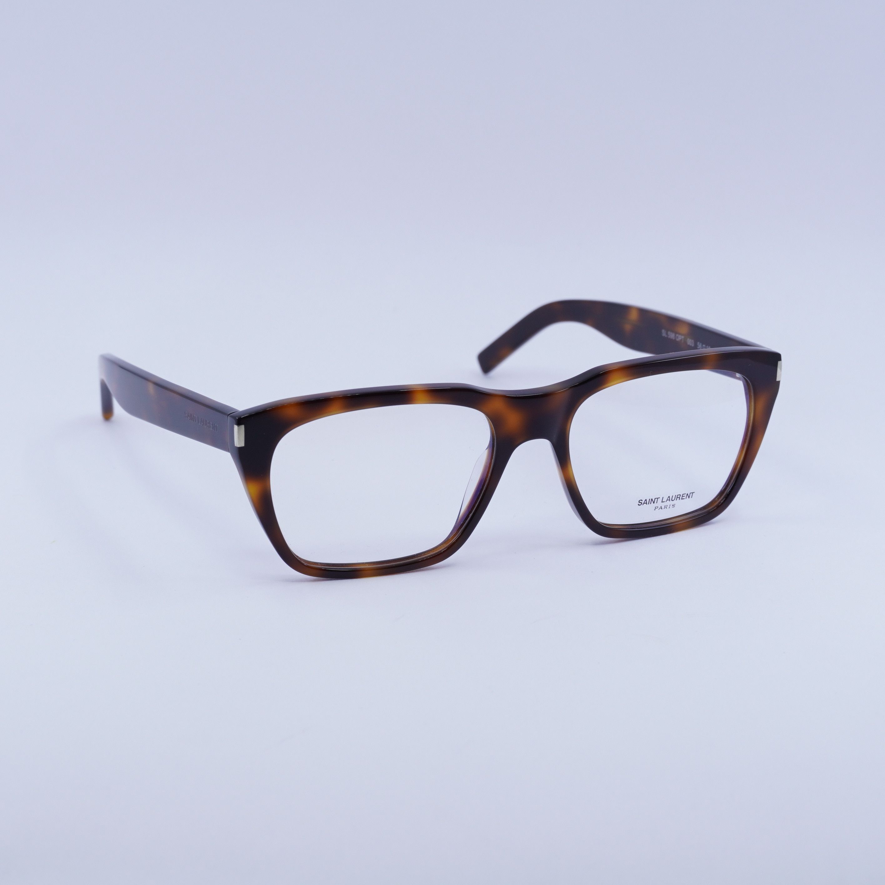 Saint Laurent Paris Saint Laurent SL598OPT 003 Eyeglasses Havana 56mm Rectangle Size ONE SIZE - 1 Thumbnail