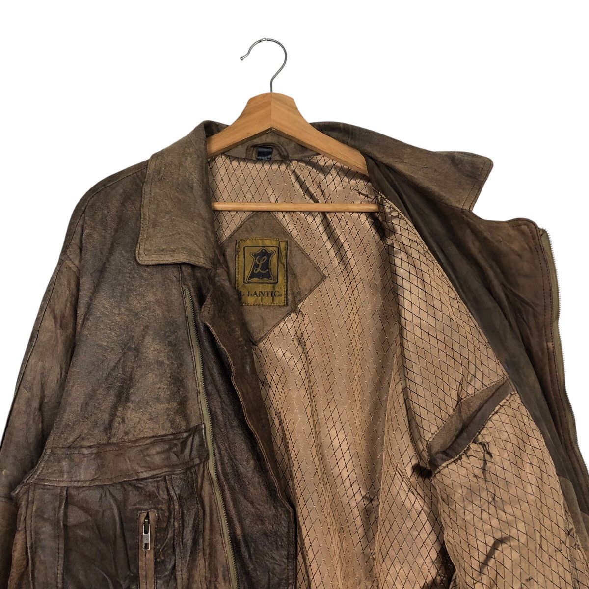 Japanese Brand 📌Vintage Biker Leather Jacket L-Lantic Issey Miyake Size US S / EU 44-46 / 1 - 13 Thumbnail