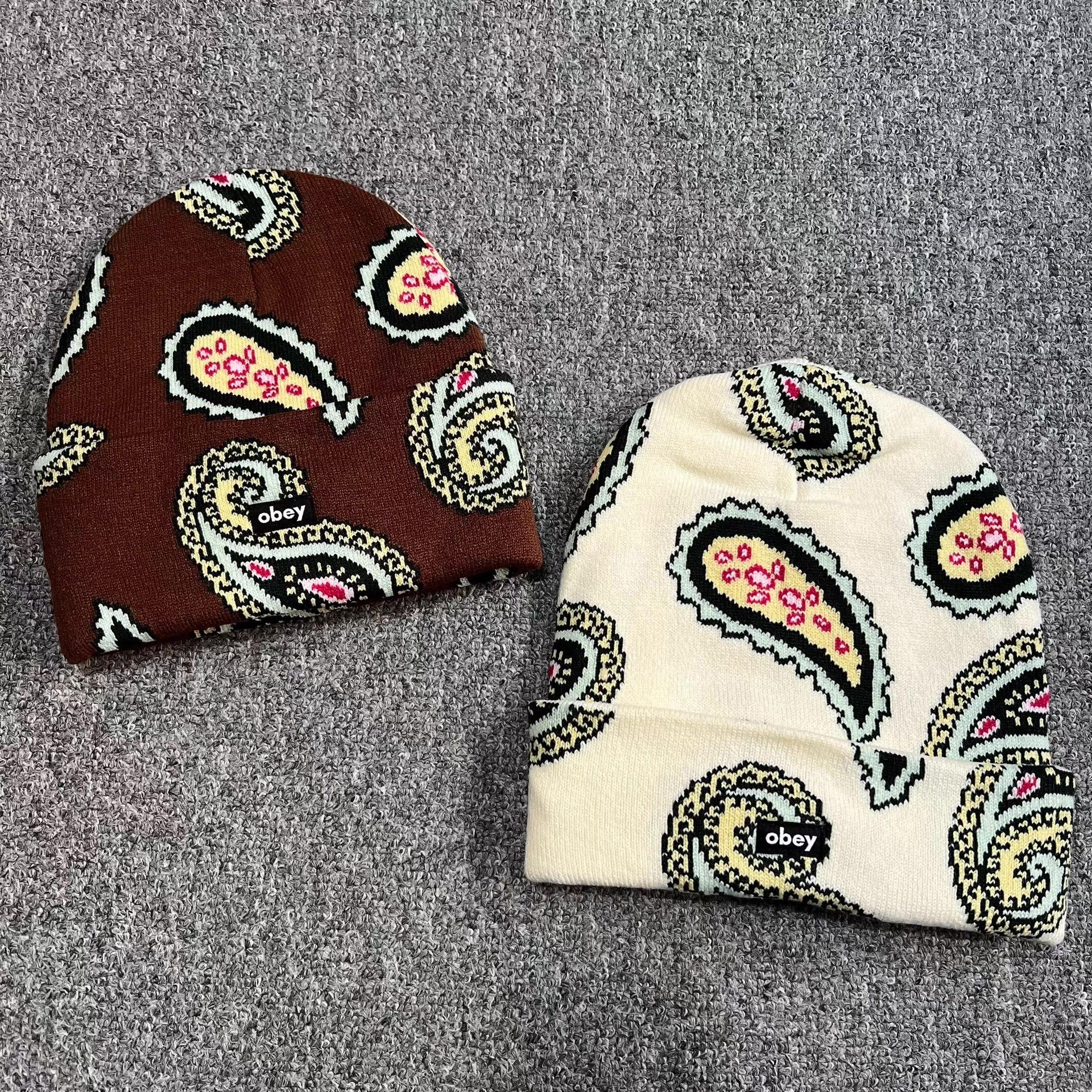 Obey OBEY Paisley Knit Beanie Q7 Size ONE SIZE - 1 Thumbnail
