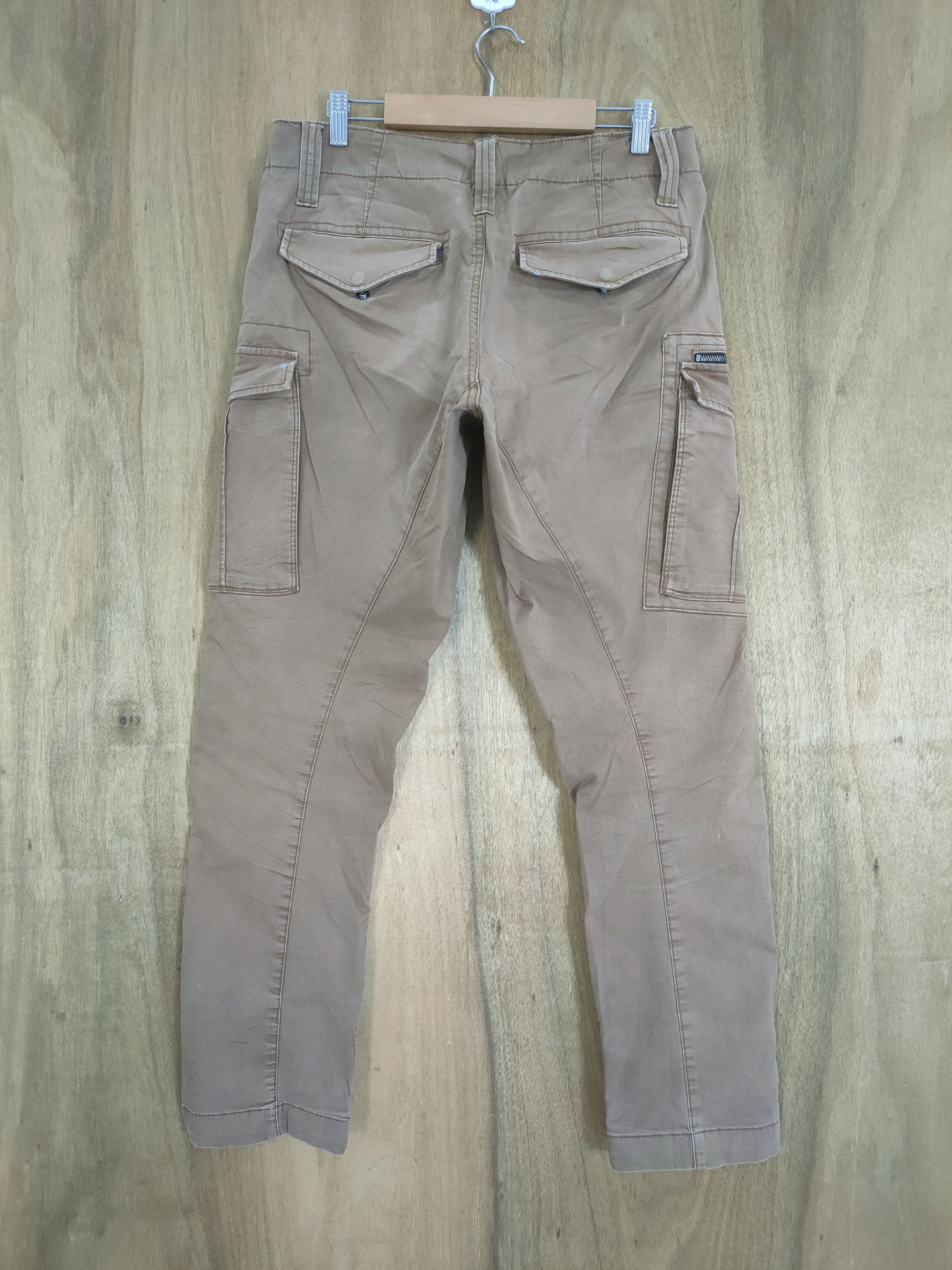 Japanese Brand VINTAGE GENBA BROWN BAGGY CARGO PANTS Size US 31 - 8 Thumbnail