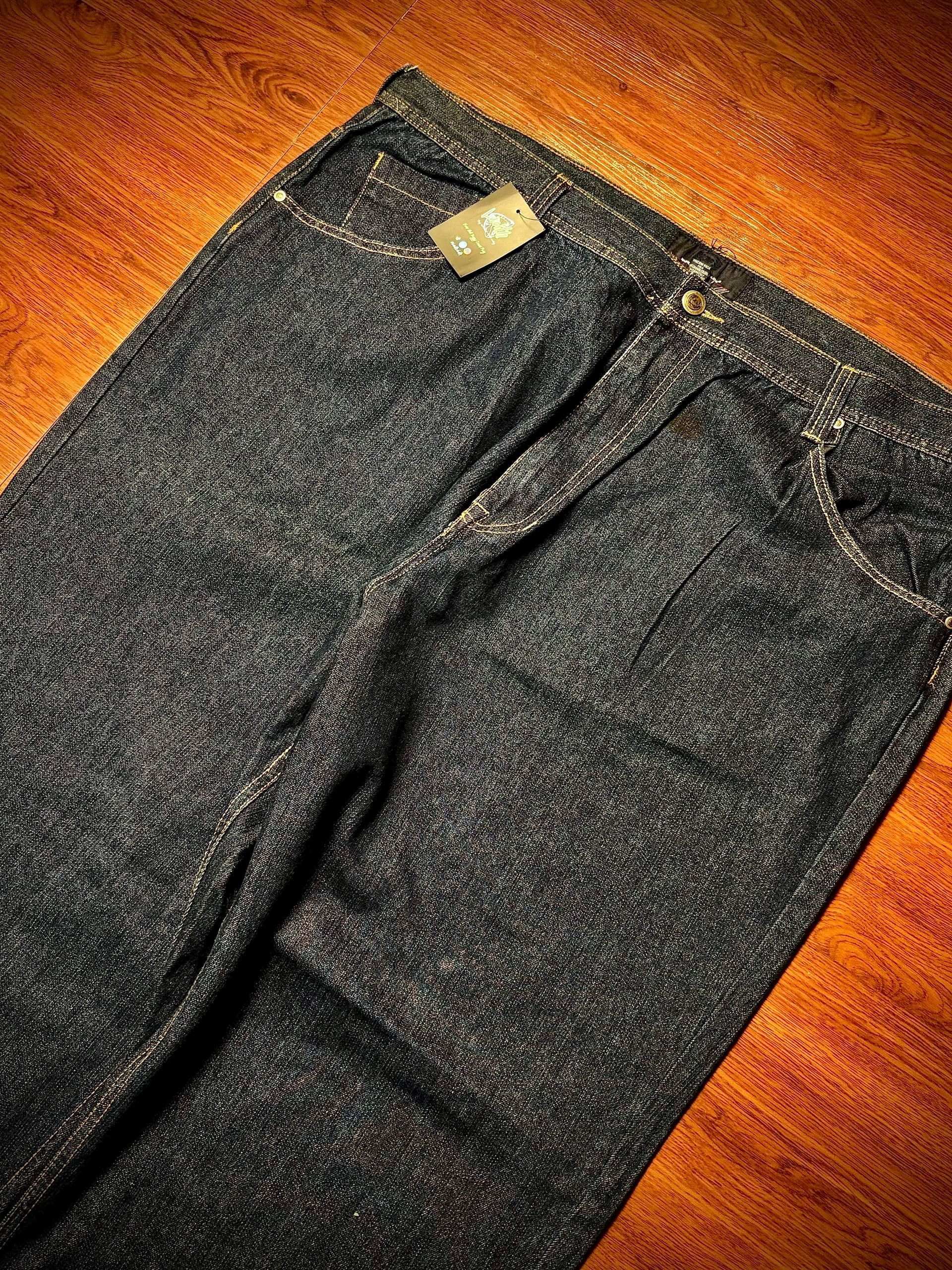 Phat Farm Vintage 00s Phat Farm Blue Denim Tribal Design Style Size US 44 / EU 60 - 5 Thumbnail