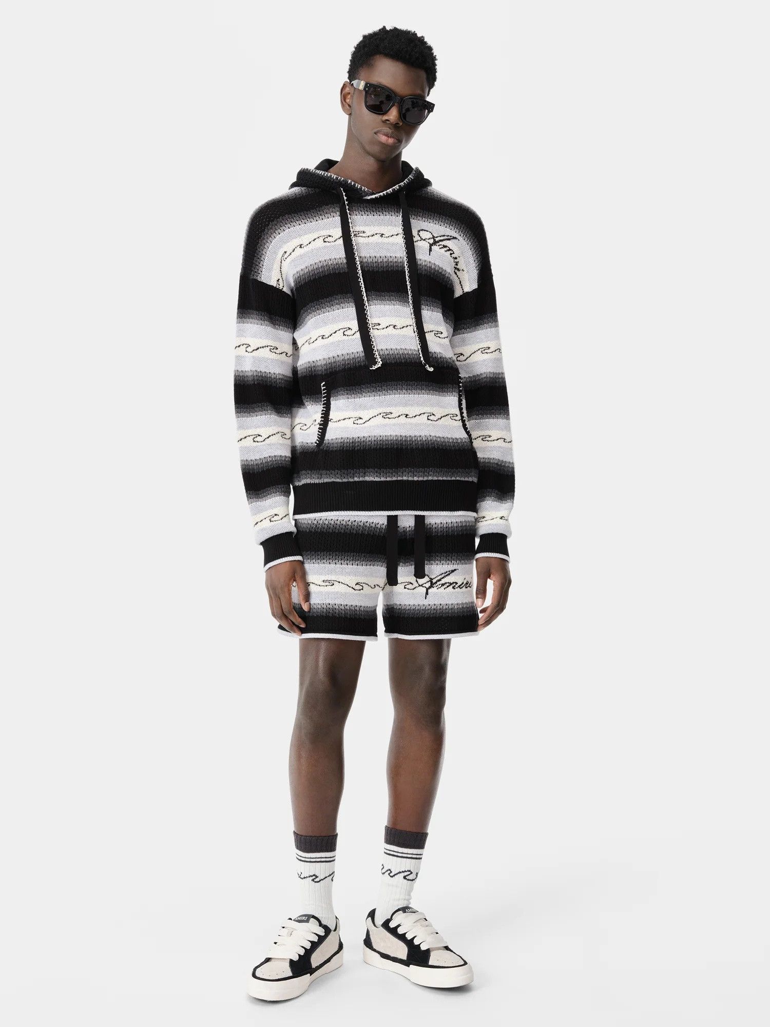 Amiri o1orln1025 Wave Baja Stripe Shorts in Multicolor Size US 34 / EU 50 - 2 Thumbnail