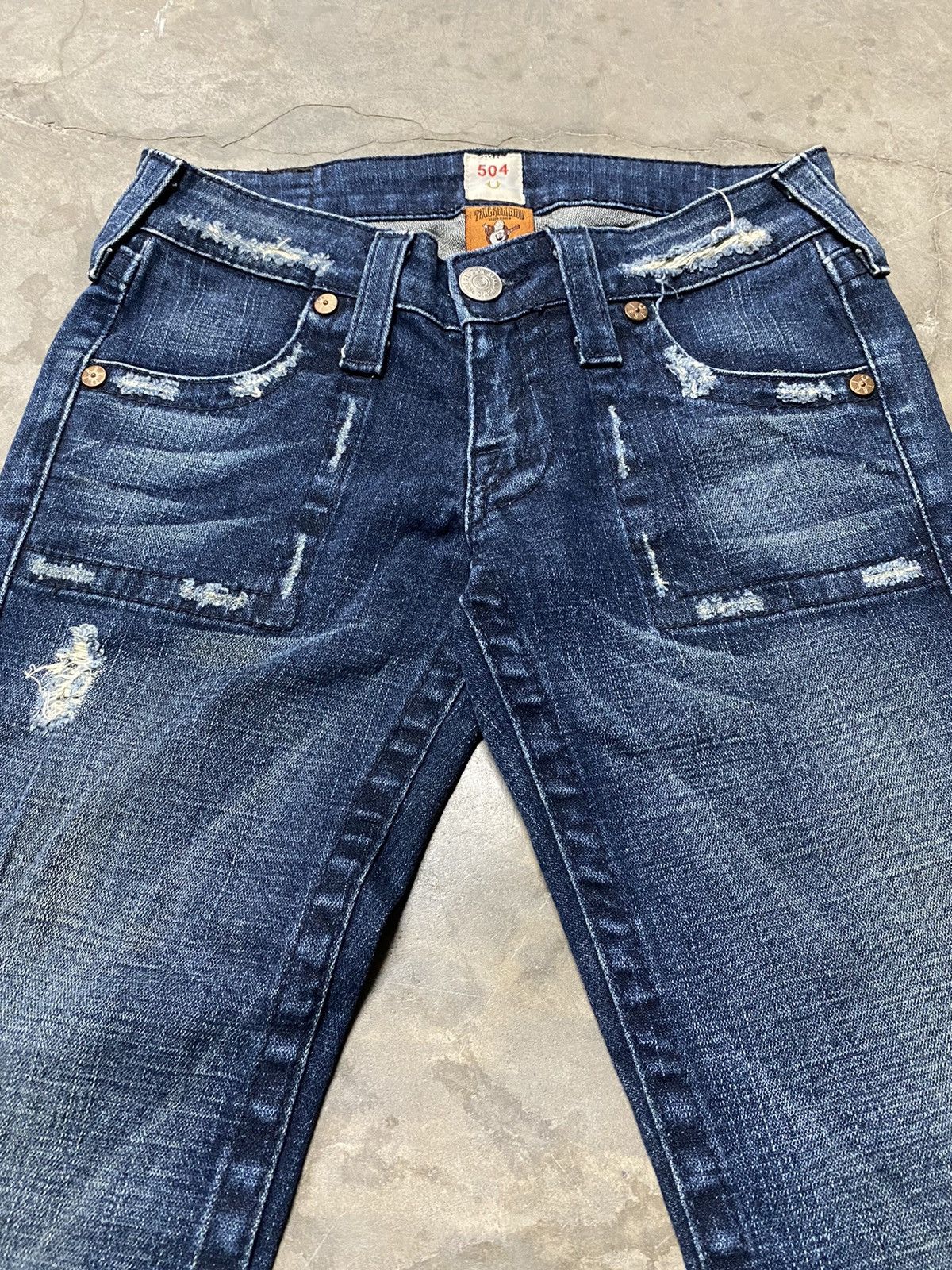 True Religion Flare Jeans True Religion Distressed Size 27" / US 4 / IT 40 - 6 Thumbnail