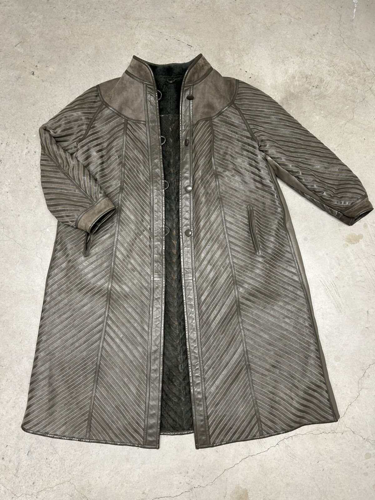 Other Vintage long winter coat Size L / US 10 / IT 46 - 2 Thumbnail