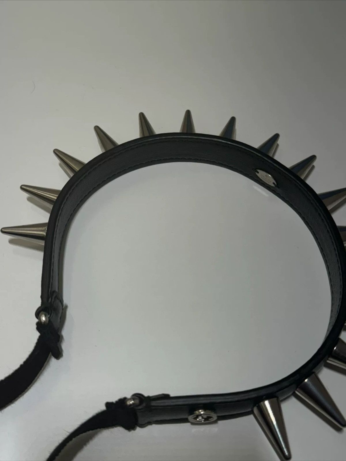 Gucci Gucci Leather Spiked Headband Size ONE SIZE - 2 Thumbnail