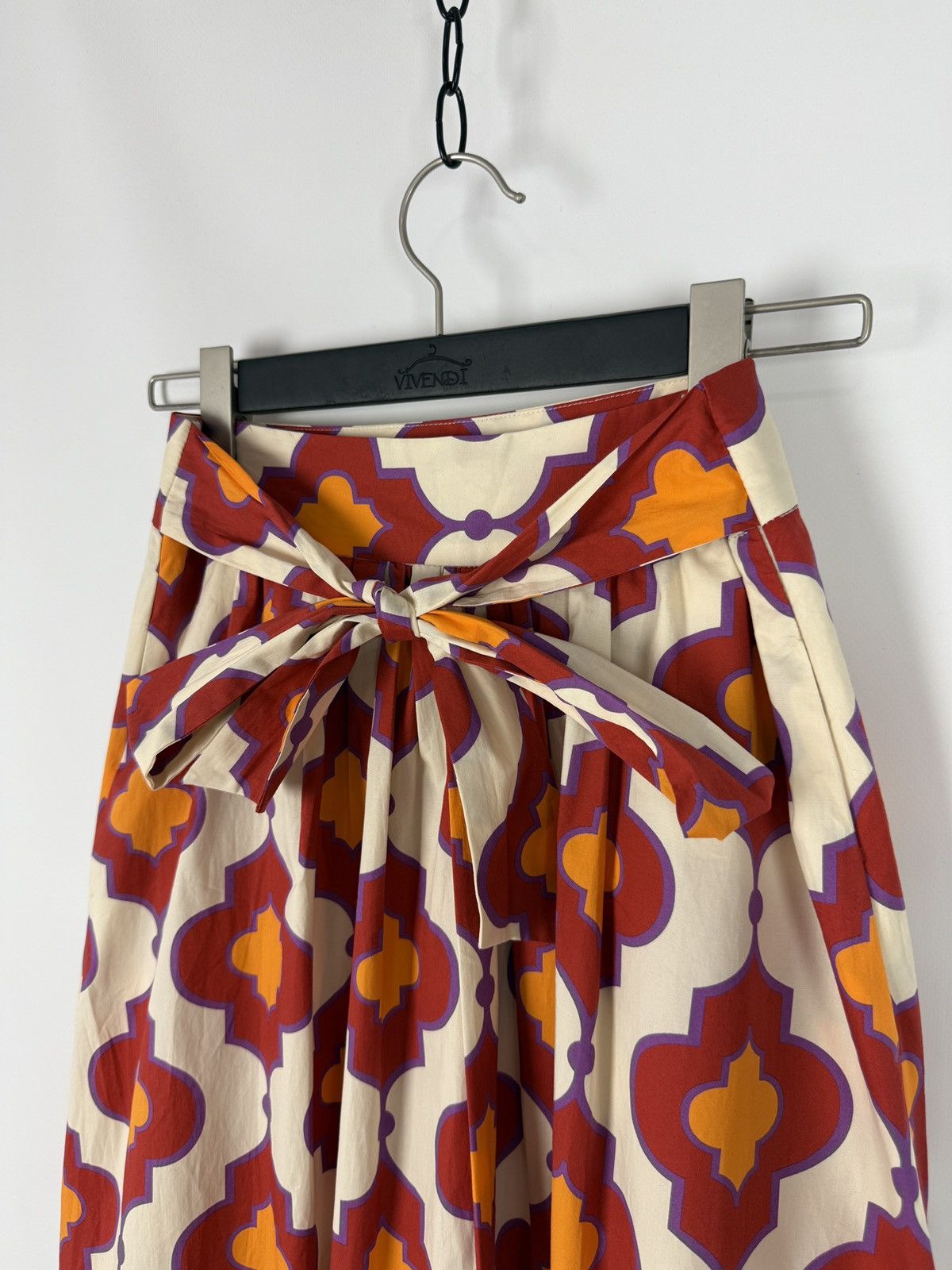 Other NIU Fashion Cotton Printed Brick Multicolor Maxi Skirt S Size 26" / US 2 / IT 38 - 2 Thumbnail