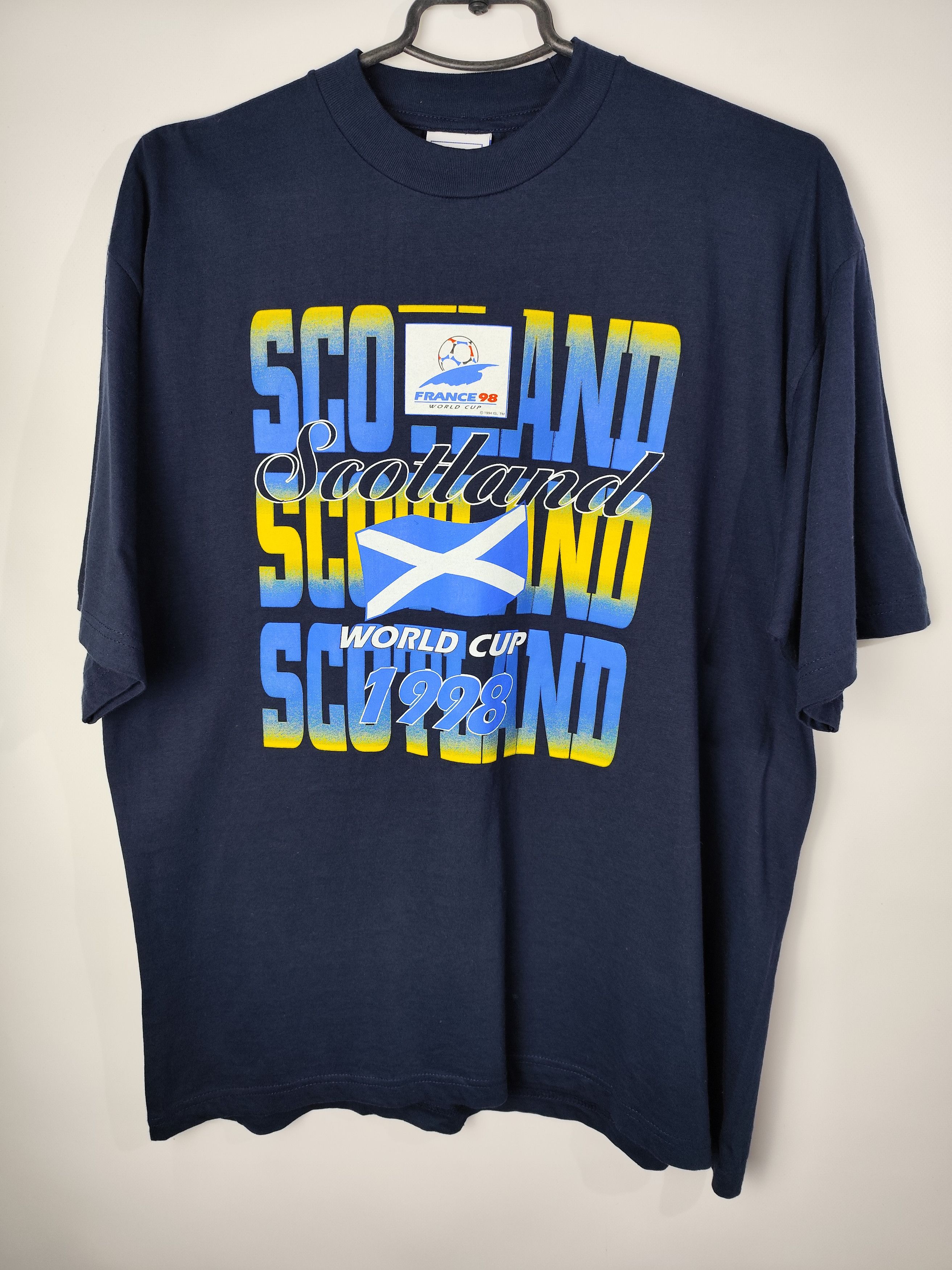 Vintage 1998 France World Cup Scotland Team t shirt