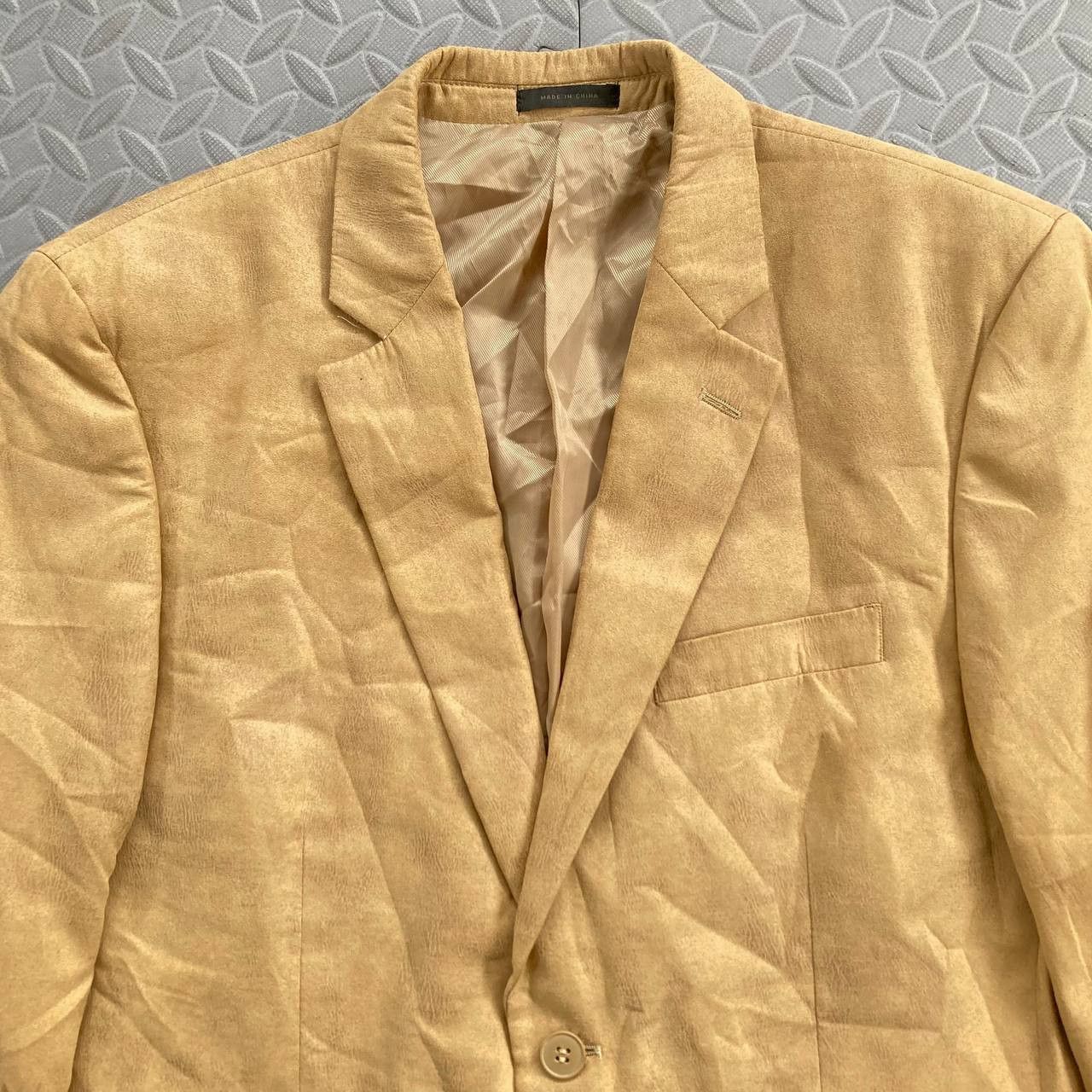 Andrew Fezza Vintage Microsuede Blazer Size 40S - 3 Thumbnail