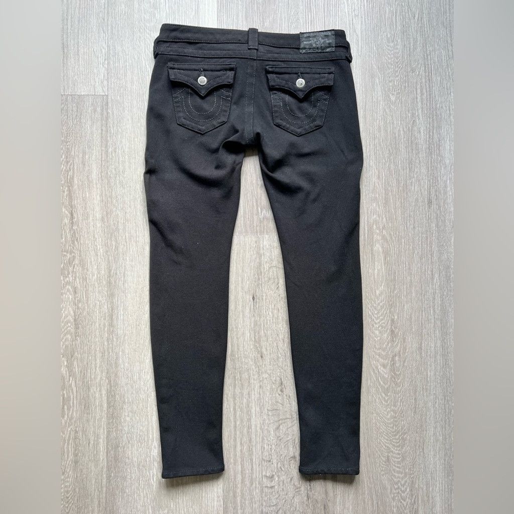 True Religion True Religion Black Skinny Pants Jeans Size 26" / US 2 / IT 38 - 2 Thumbnail