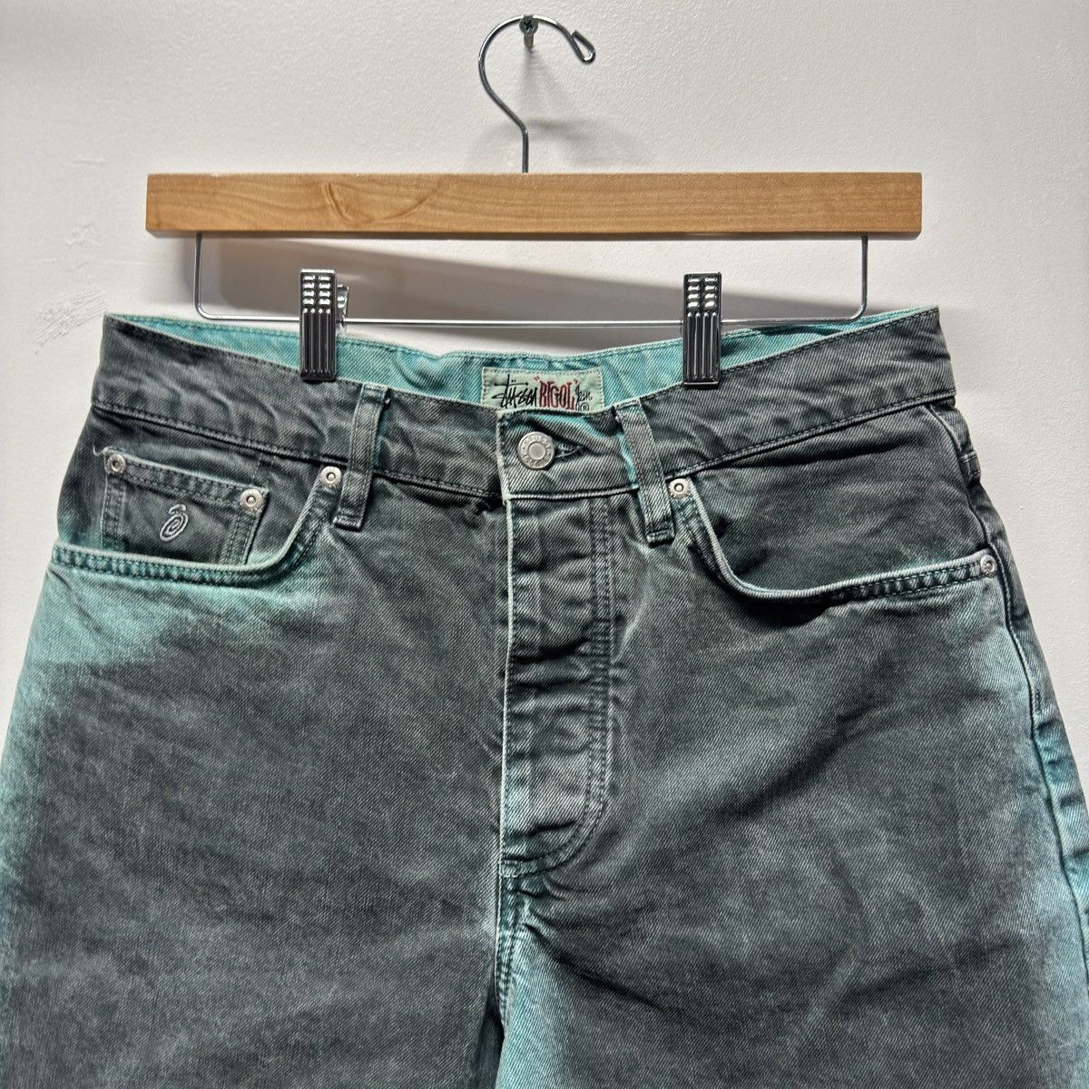 Stussy Stussy Spray Dye Big Ol Jean Shorts Size US 28 / EU 44 - 4 Thumbnail