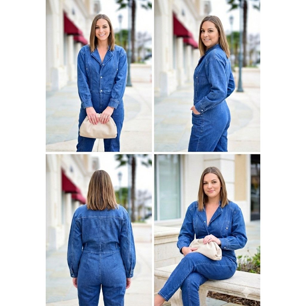 Unknown London Vintage 90s Fashion Nova Denim Jumpsuit Work Coveralls 3XL Size 42" / US 20 - 6 Thumbnail