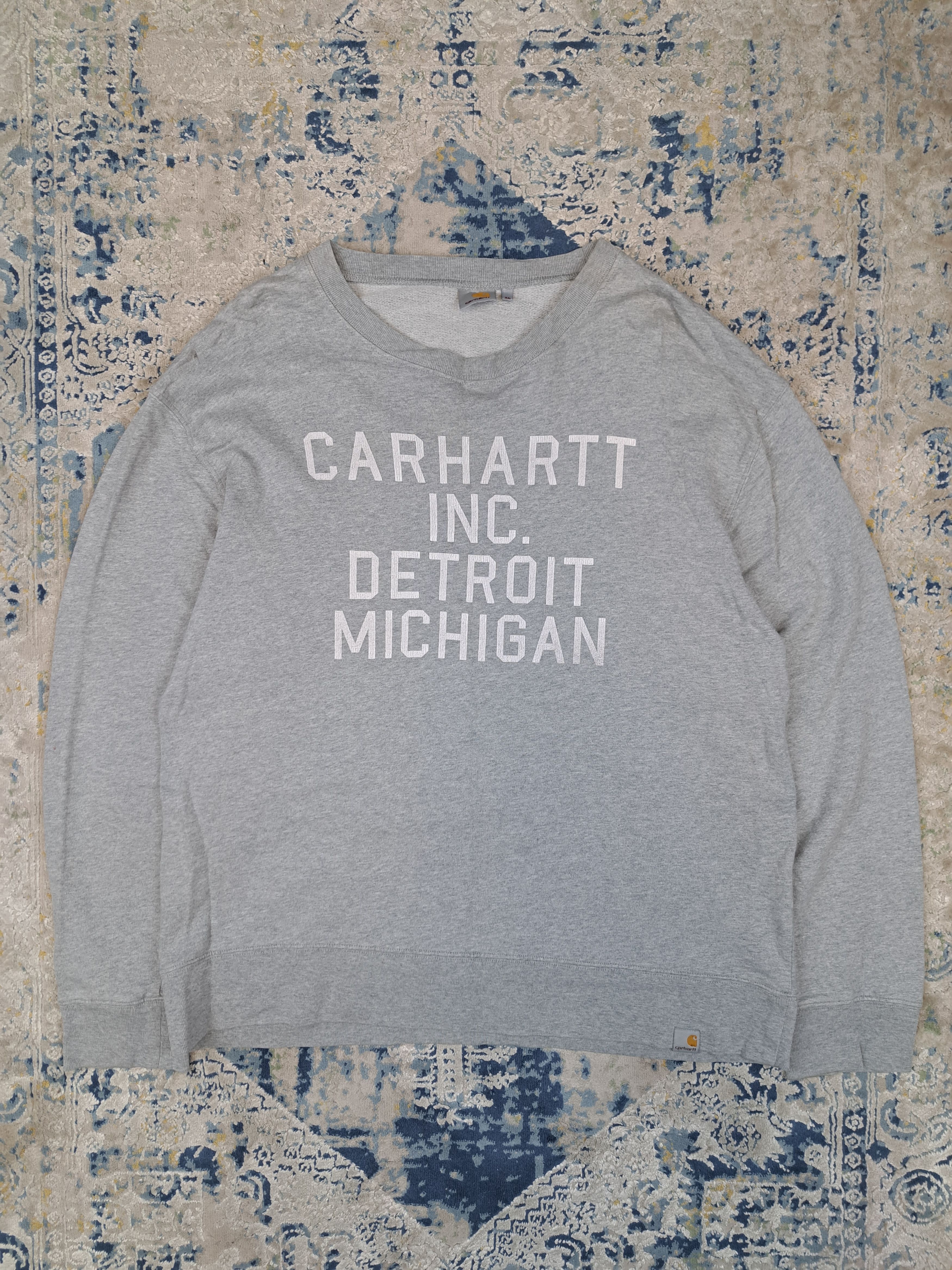 Carhartt Carhartt Inc Detroit Michigan Sweatshirt Streetwear Size US XL / EU 56 / 4 - 1 Thumbnail