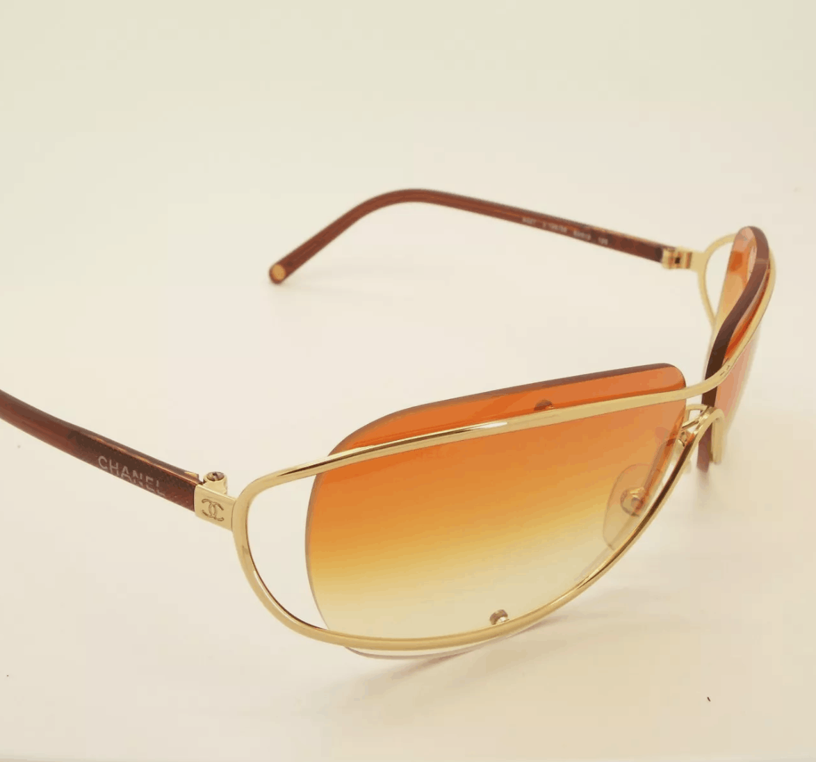 Chanel CHANEL SUNGLASSES 4027 CC Wrap Metal Vintage 4017 Iconic Size ONE SIZE - 3 Thumbnail