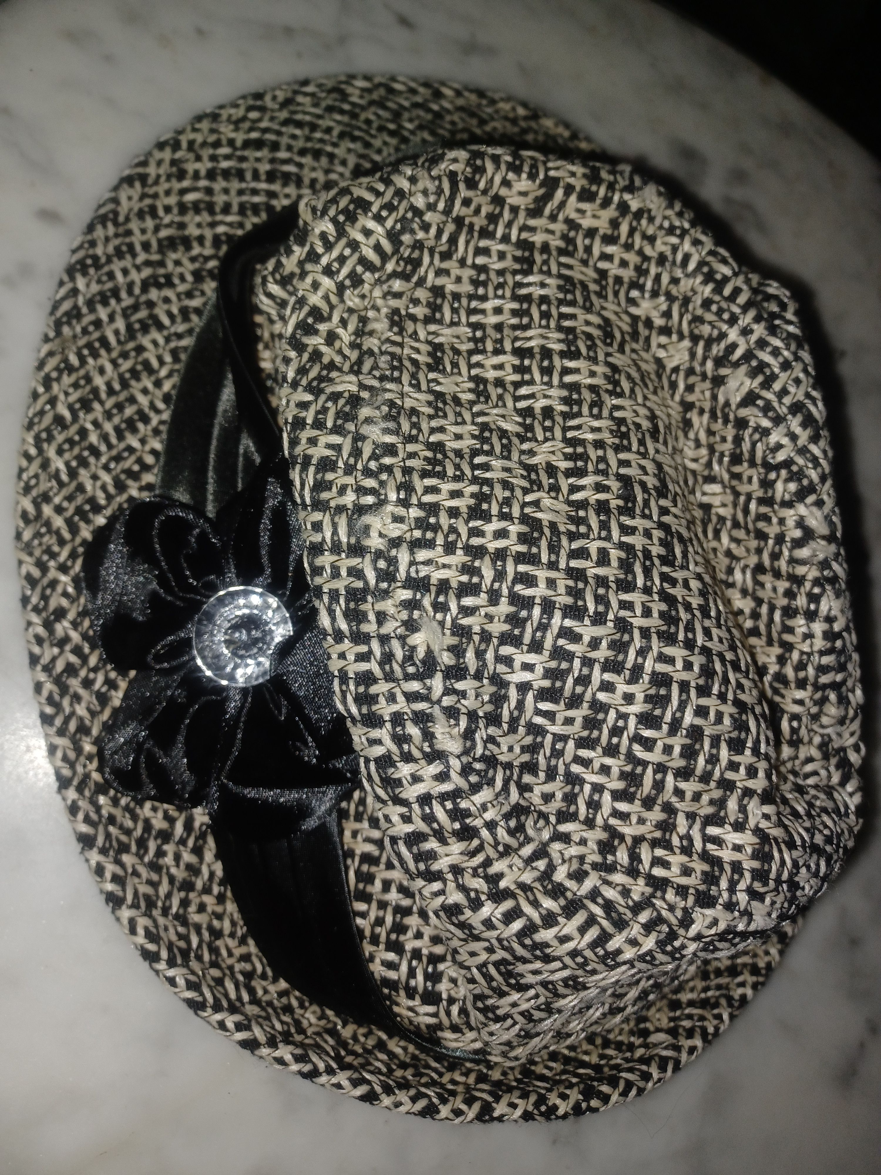 Other Hat Women's Tweed Bow Rhinestone Size ONE SIZE - 4 Thumbnail