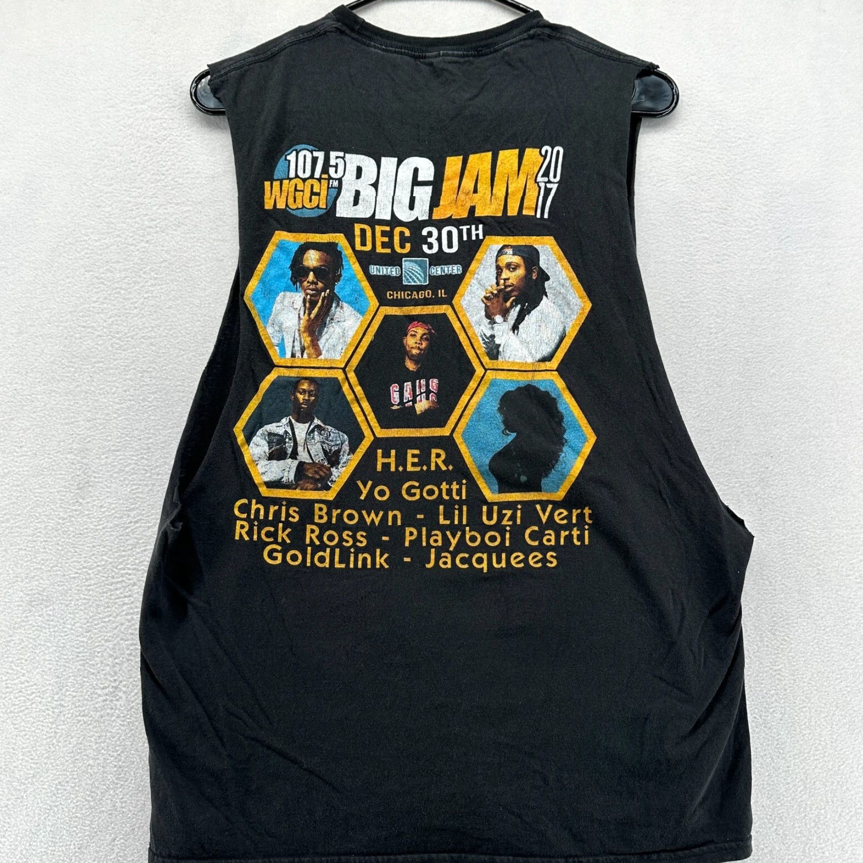 Vintage Chris Brown Tank Top Black Men's Medium Lil Uzi Vert Yo Gotti Rick Ross Size US M / EU 48-50 / 2 - 4 Thumbnail