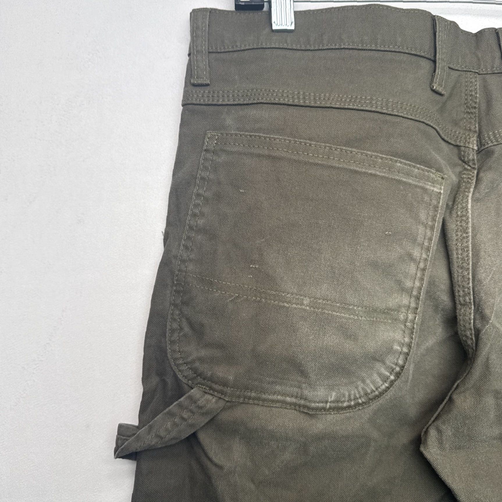 Dickies Dickies Denim Carpenter Pants Olive Green Men’s 32x32 Relaxed Fit Size US 32 / EU 48 - 7 Thumbnail