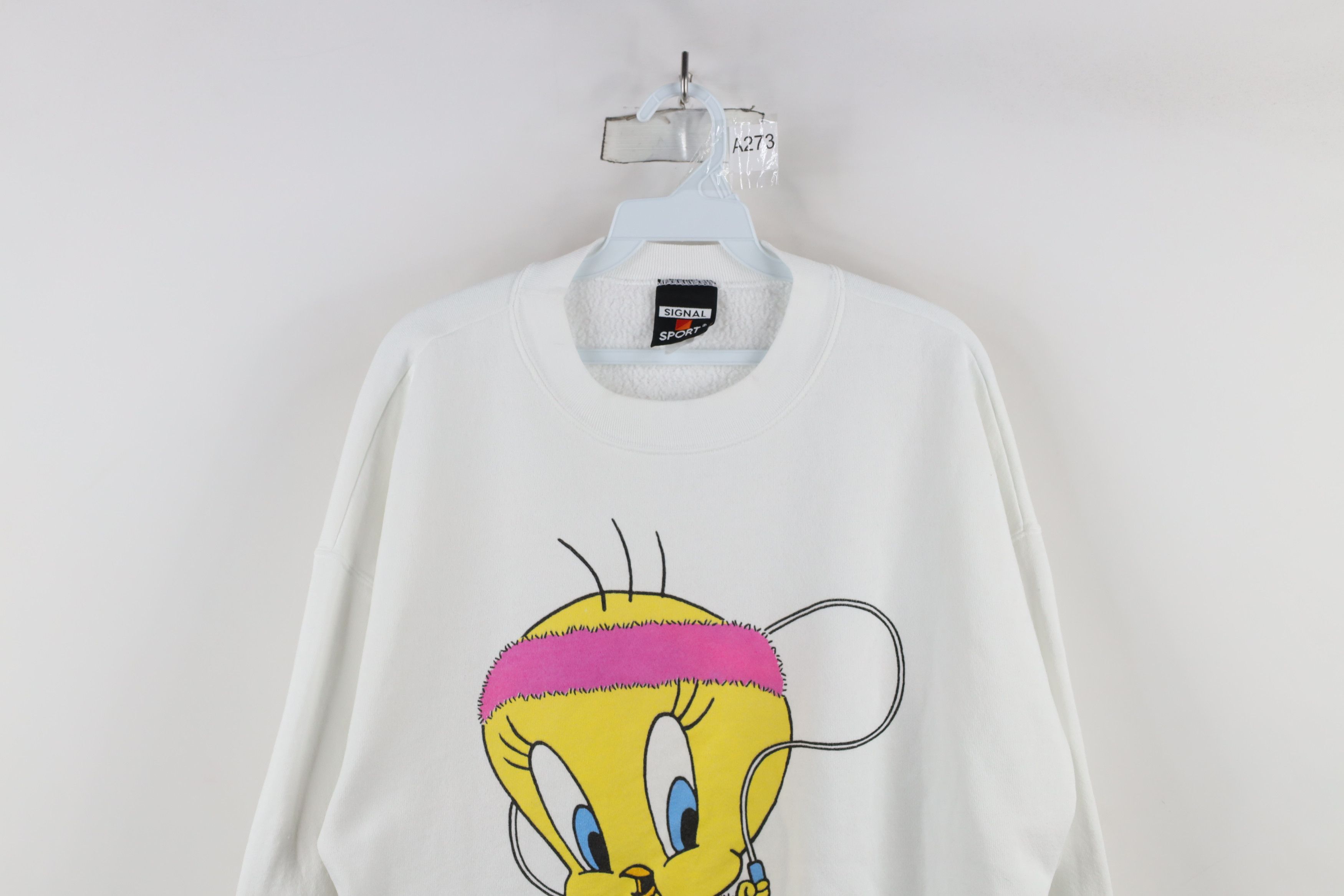 Vintage Vintage 90s Looney Tunes Tweety Bird Crewneck Sweatshirt USA Size XL / US 12-14 / IT 48-50 - 2 Thumbnail