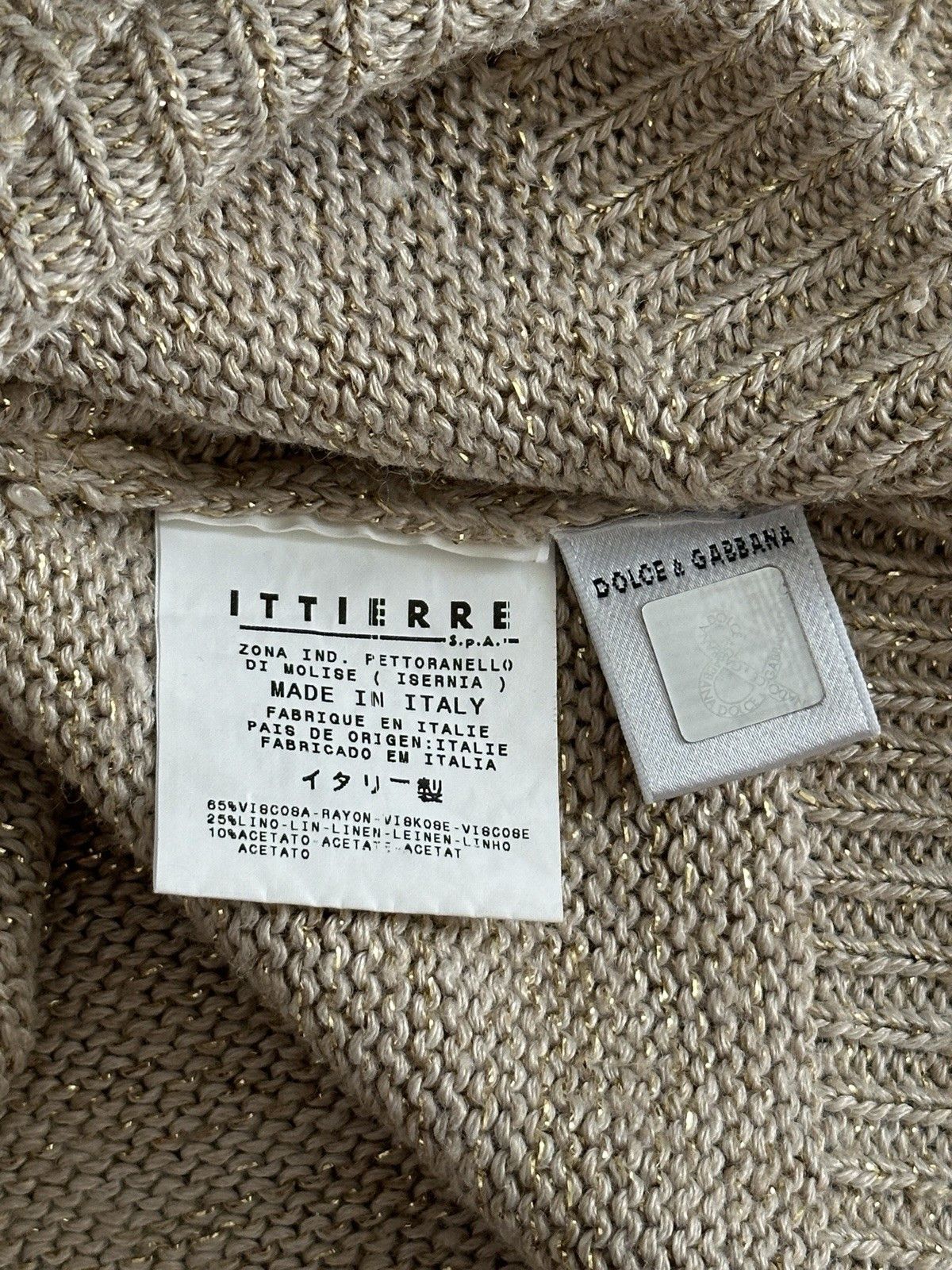 Dolce & Gabbana D&G Dolce&Gabbana Viscose Linen Knit Top Sweater Size L Size L / US 10 / IT 46 - 11 Thumbnail