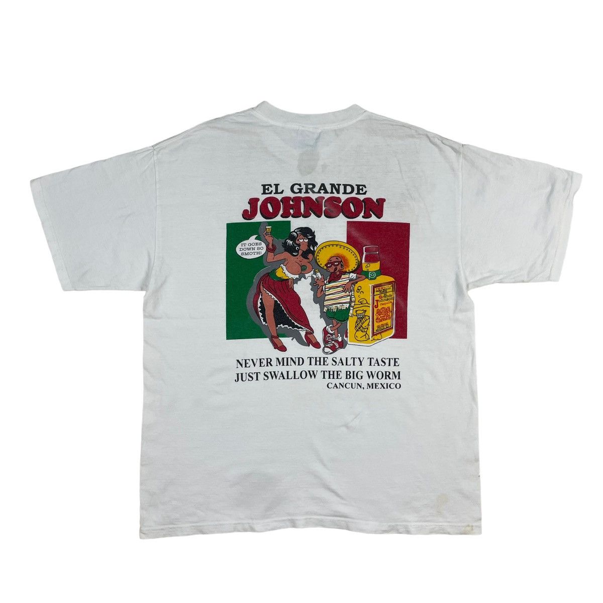 Mexican Threads VTG El Grande Mexico Lick Suck And Swallow Tee Size US XL / EU 56 / 4 - 8 Thumbnail